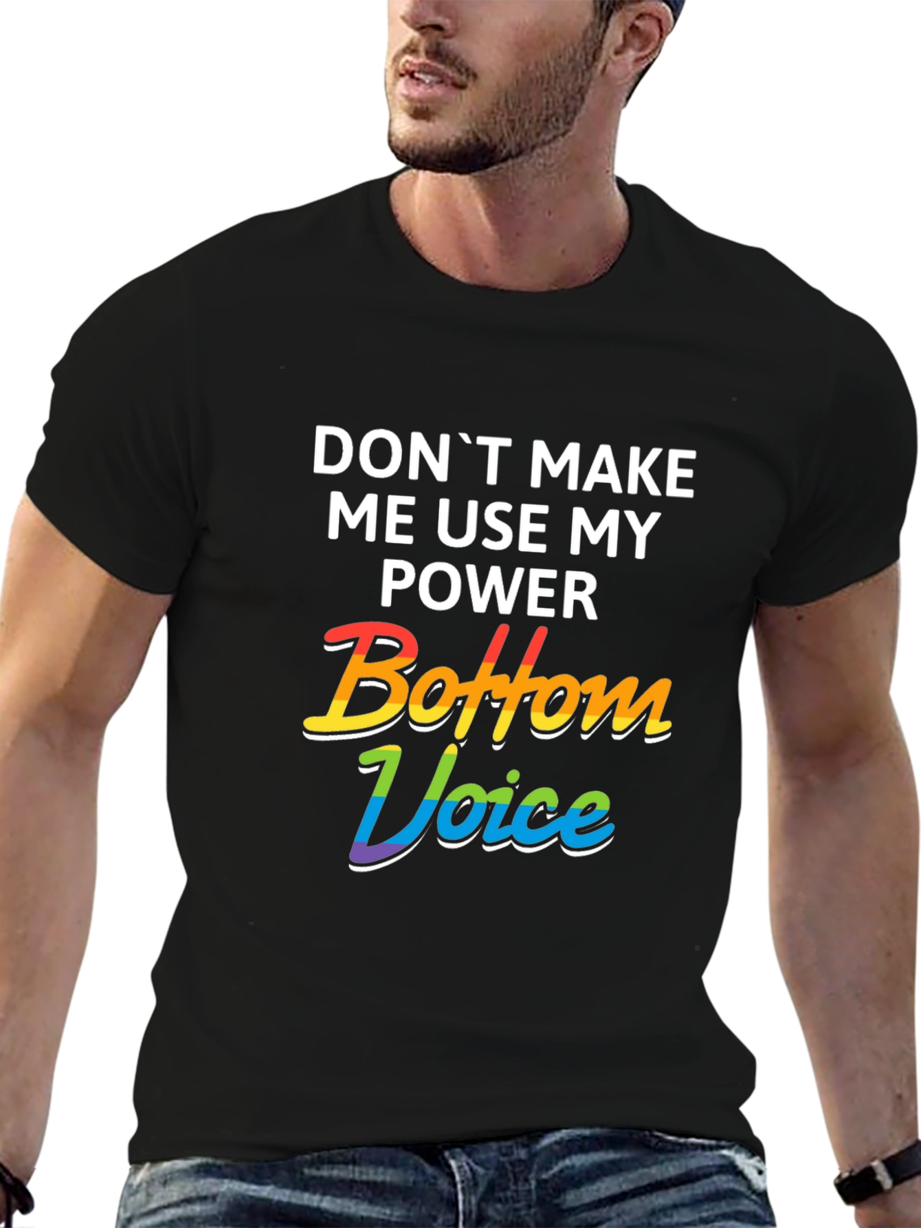 Bottom Voice Power Tee - LGBTQ+ Pride T-Shirt