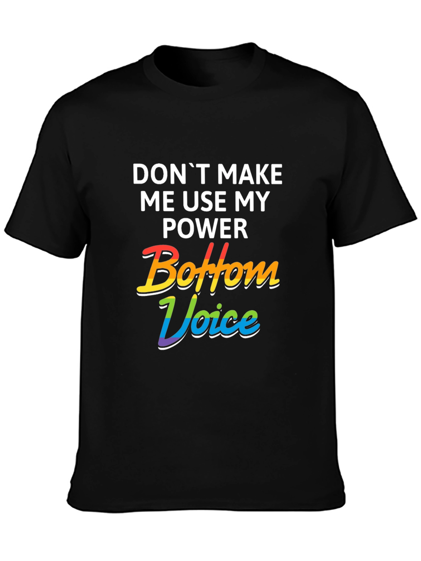 Bottom Voice Power Tee - LGBTQ+ Pride T-Shirt