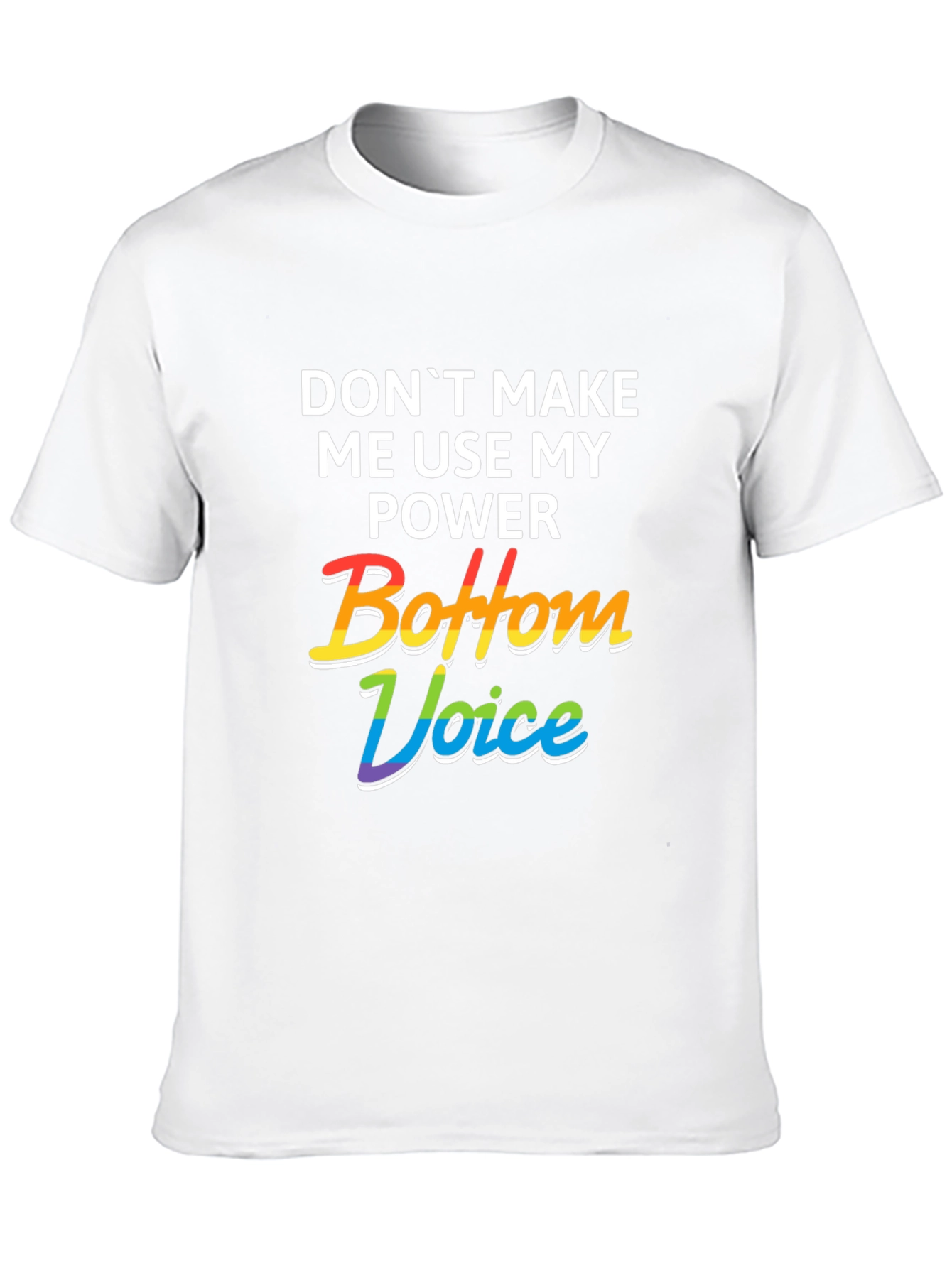 Bottom Voice Power Tee - LGBTQ+ Pride T-Shirt