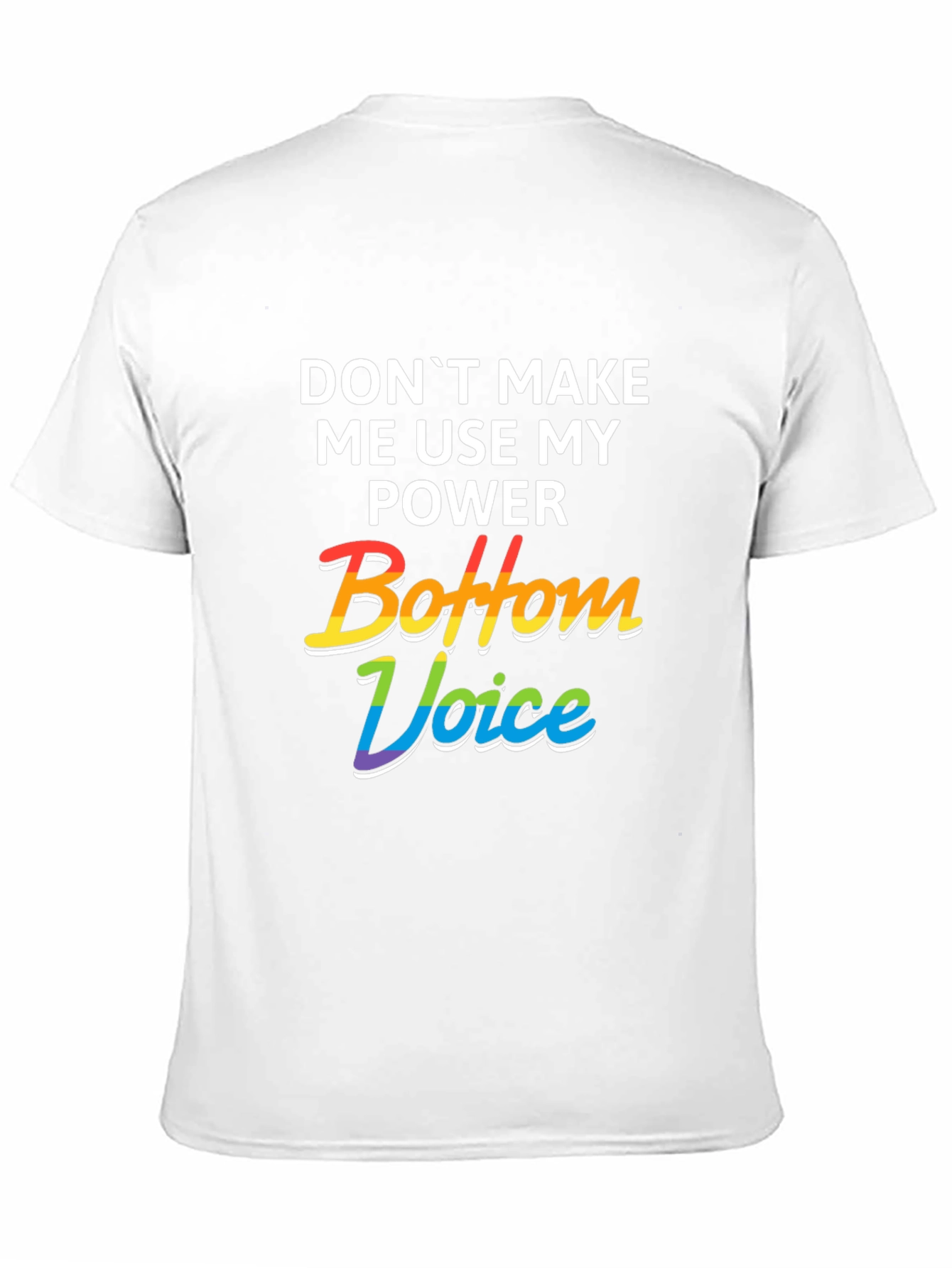 Bottom Voice Power Tee - LGBTQ+ Pride T-Shirt