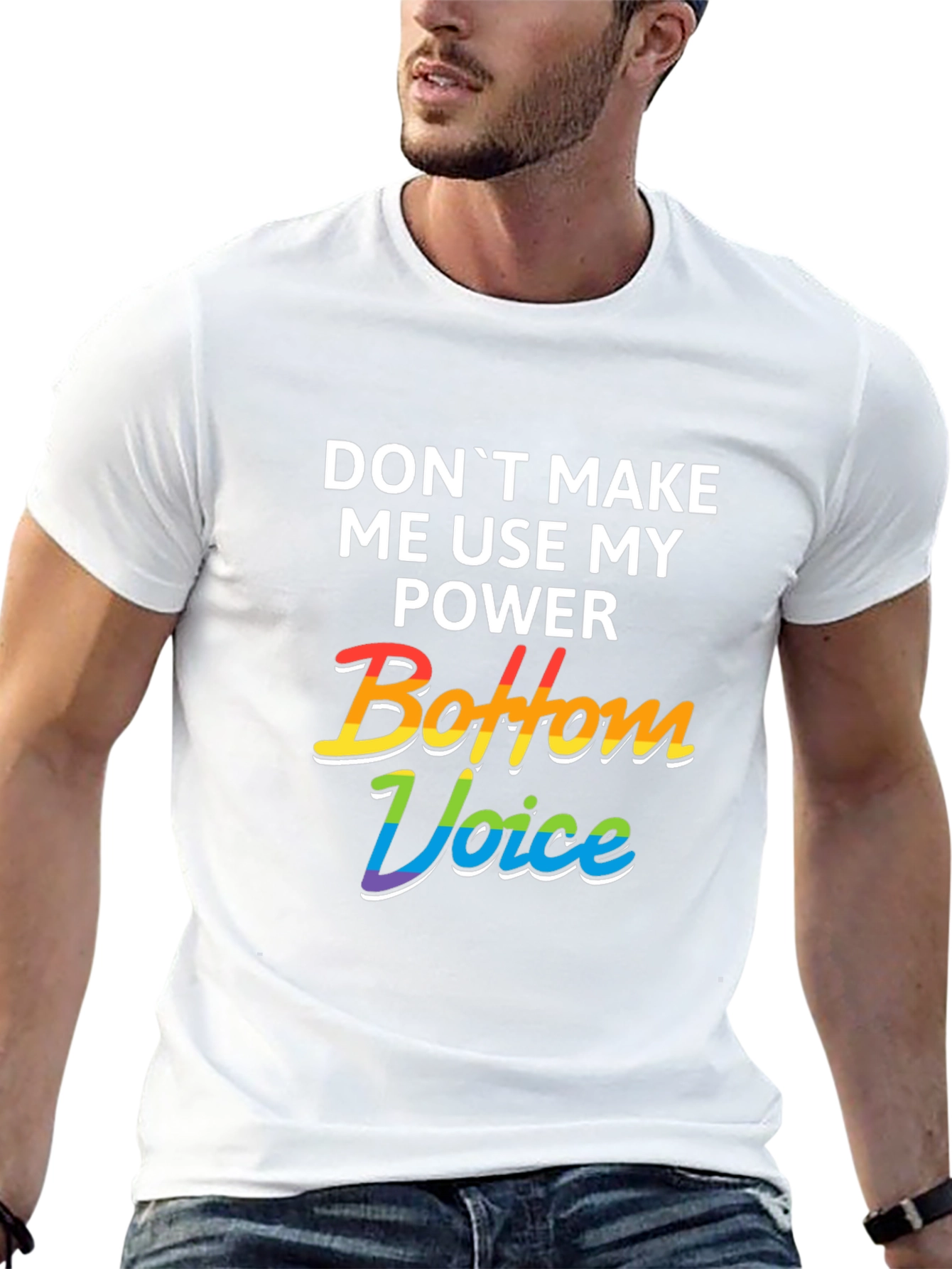 Bottom Voice Power Tee - LGBTQ+ Pride T-Shirt