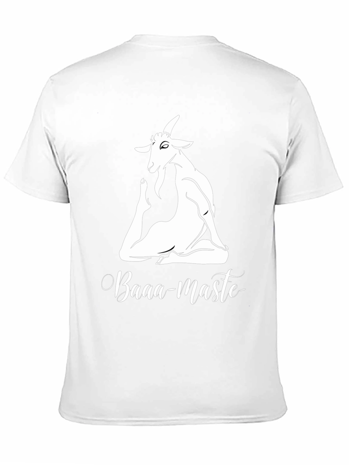 Yoga Goat Tee: Baaa-maste Black T-Shirt