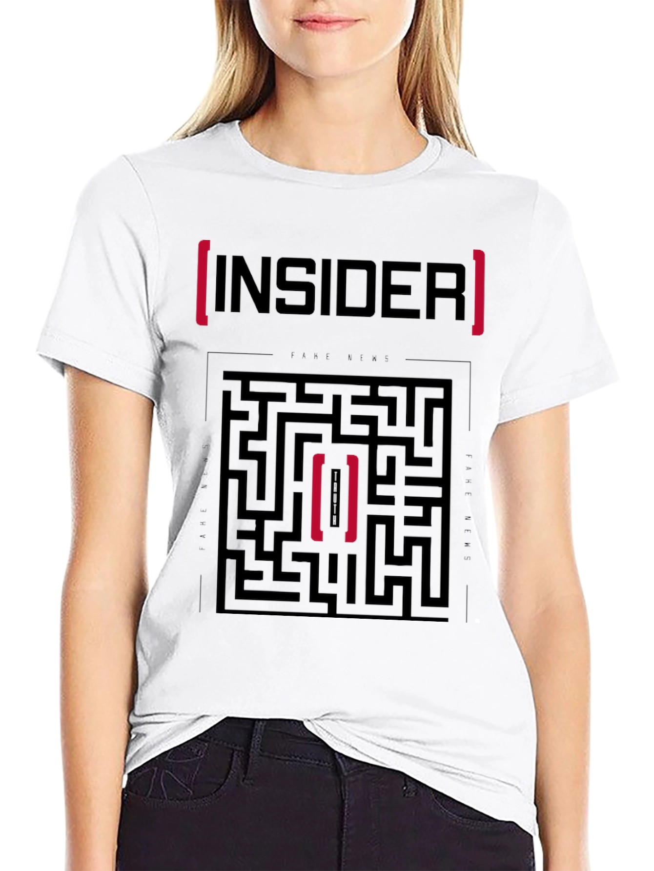 Insider Maze Graphic T-Shirt - Stylish Cotton Tee