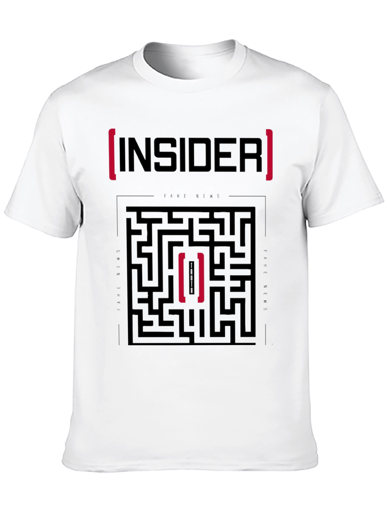 Insider Maze Graphic T-Shirt - Stylish Cotton Tee
