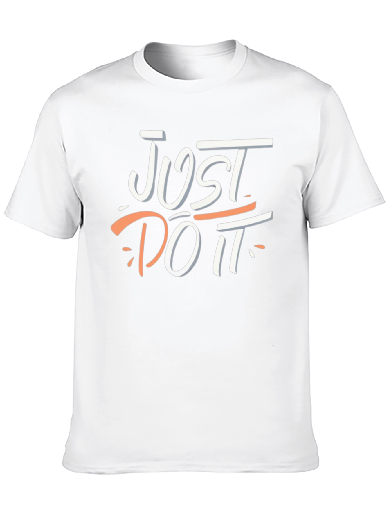 Just Do It Graphic Tee - Black Cotton T-Shirt