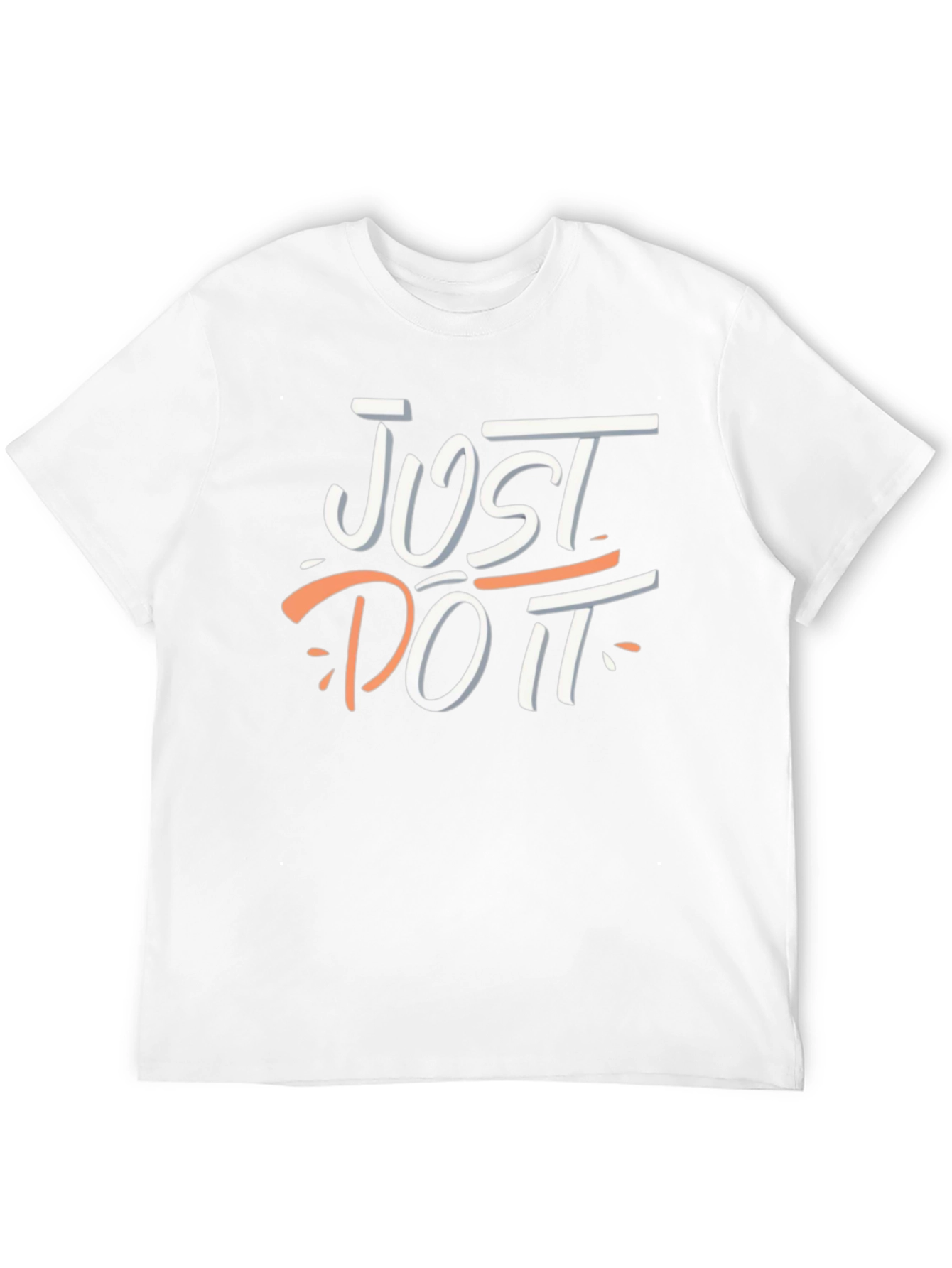 Just Do It Graphic Tee - Black Cotton T-Shirt