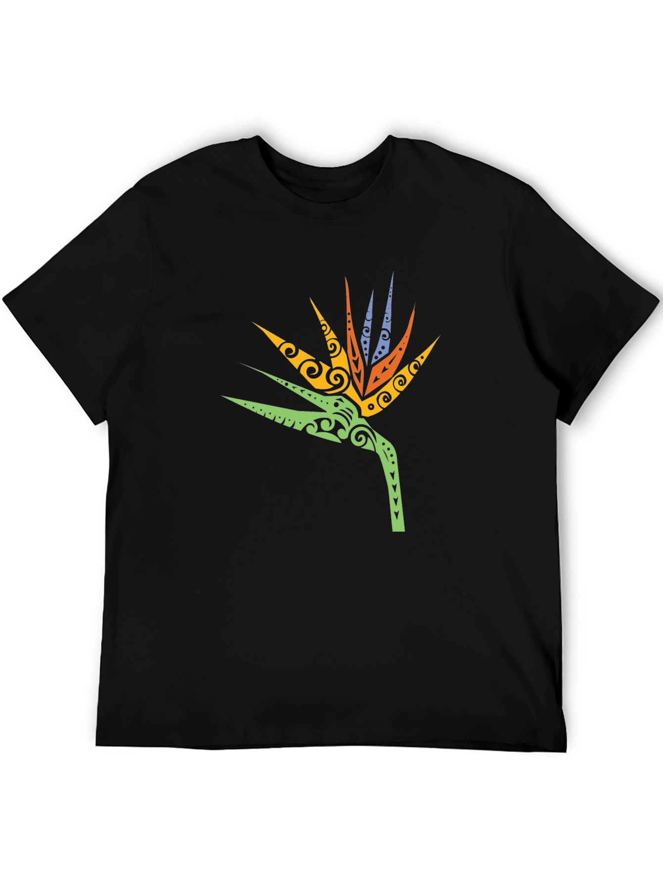 Tribal Bird of Paradise Mens T-Shirt