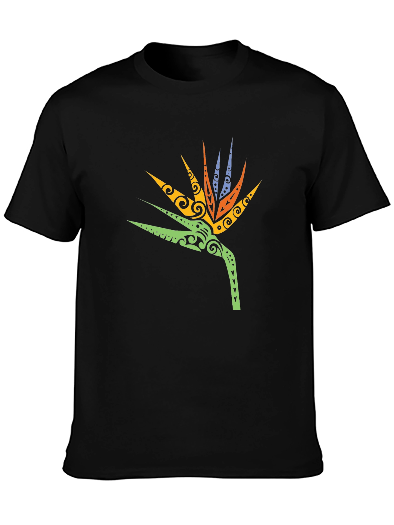 Tribal Bird of Paradise Mens T-Shirt