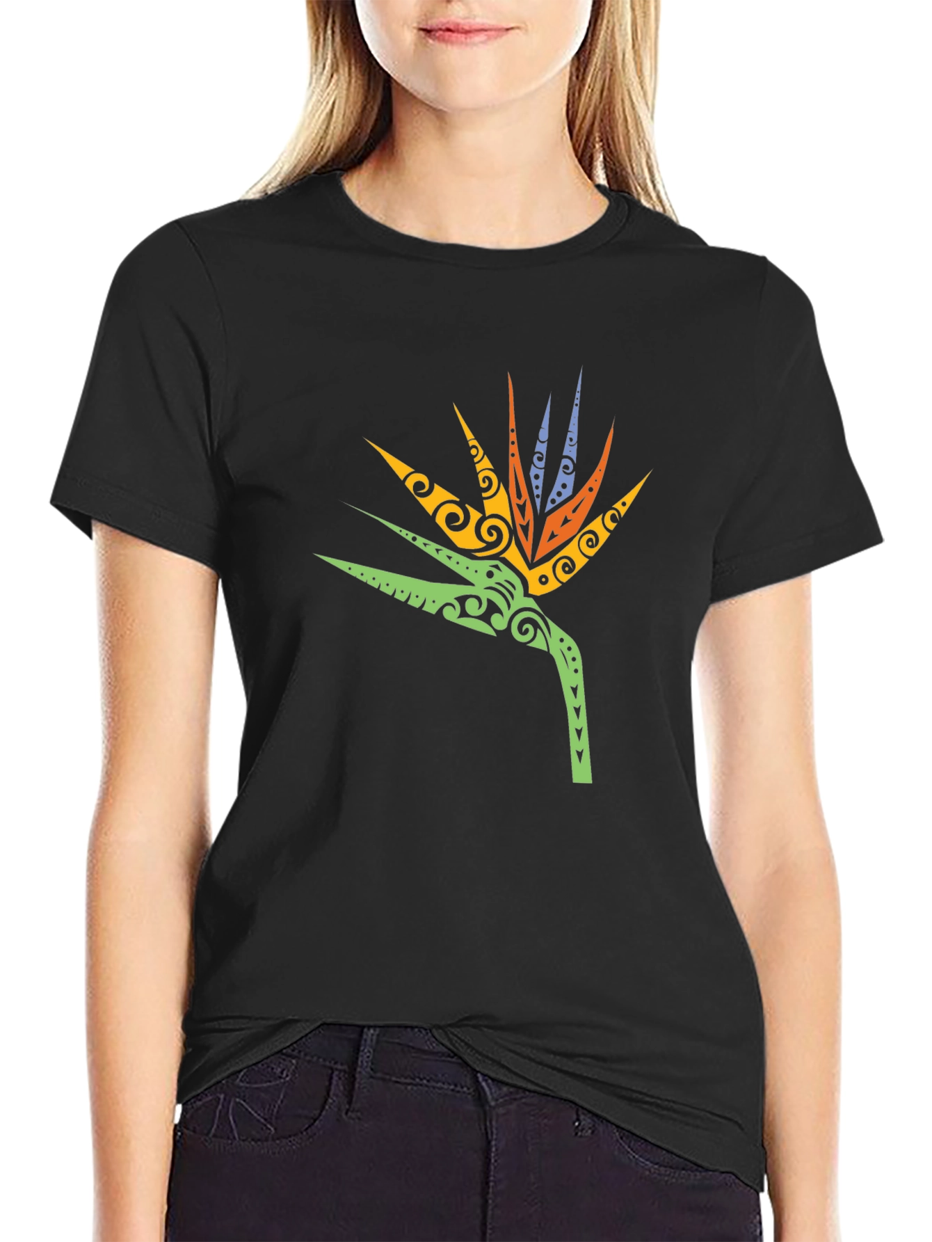 Tribal Bird of Paradise Mens T-Shirt