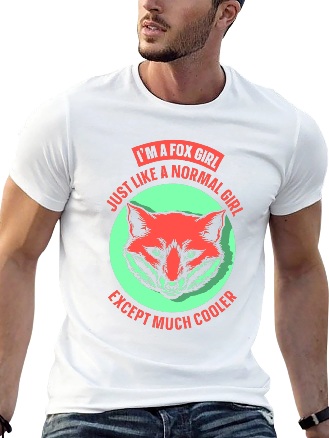 Im A Fox Girl T-Shirt Fun Novelty Tee
