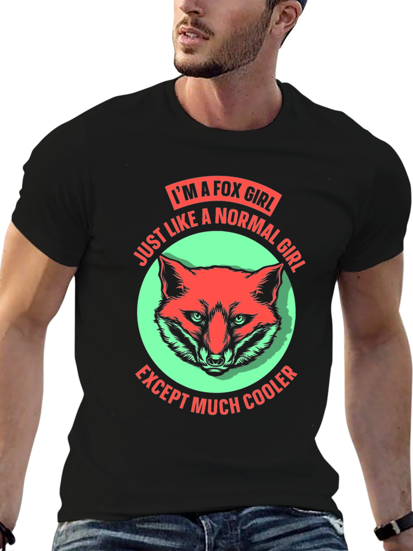 Im A Fox Girl T-Shirt Fun Novelty Tee