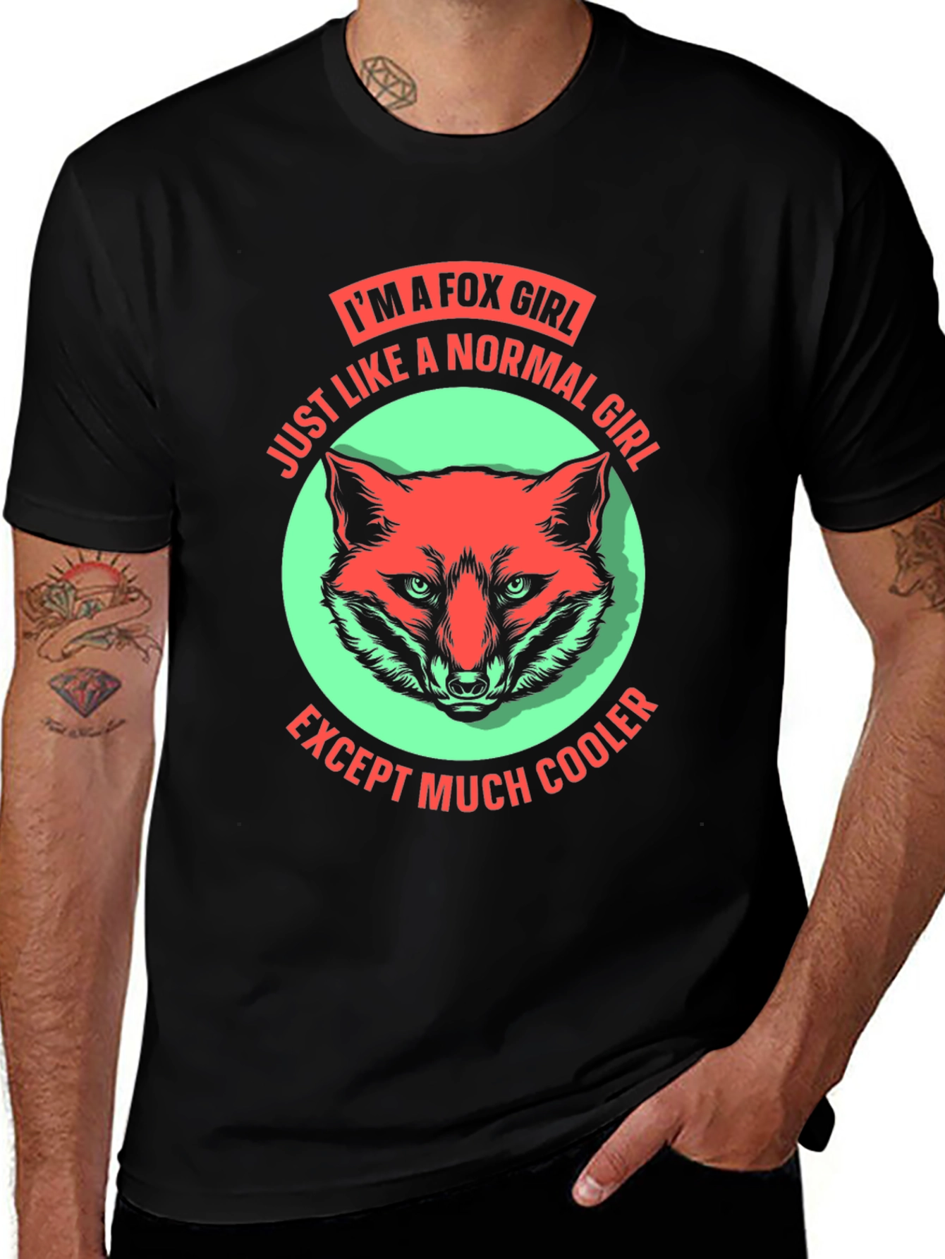 Im A Fox Girl T-Shirt Fun Novelty Tee