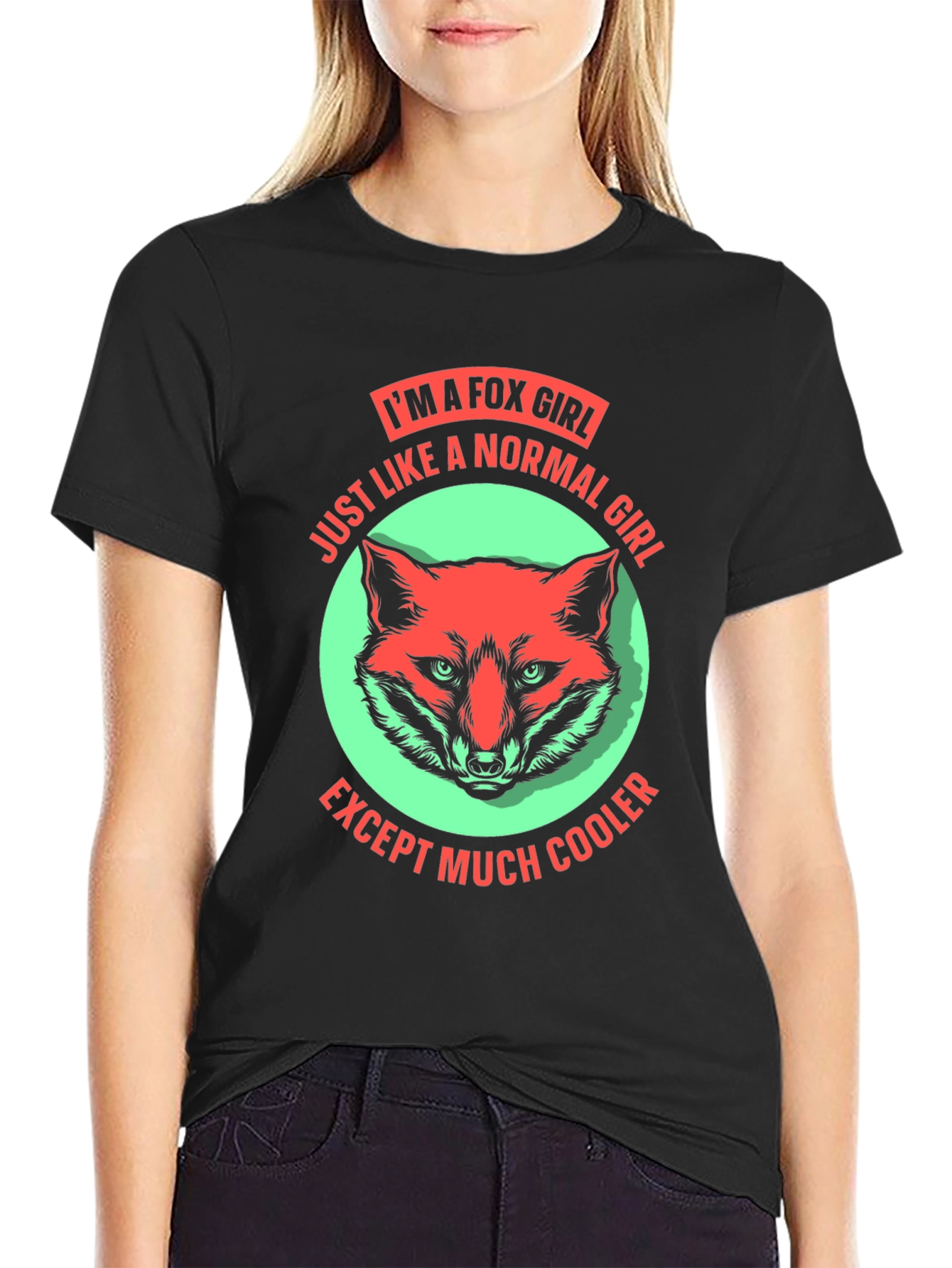 Im A Fox Girl T-Shirt Fun Novelty Tee