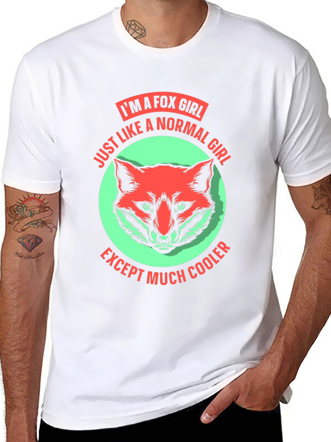 Im A Fox Girl T-Shirt Fun Novelty Tee