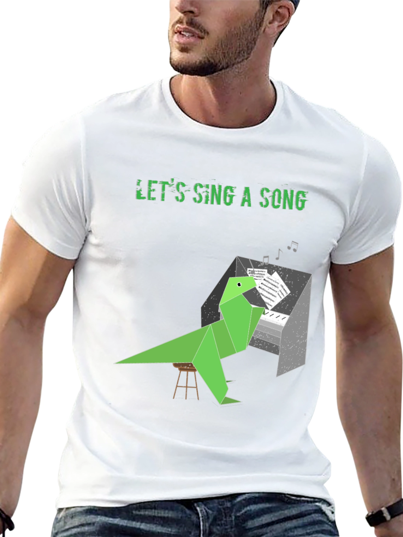 Musical Dino T-Shirt - Lets Sing A Song
