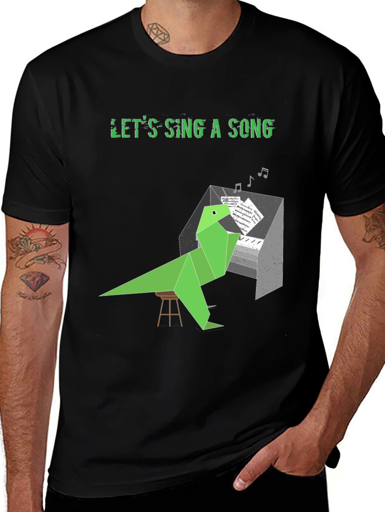 Musical Dino T-Shirt - Lets Sing A Song