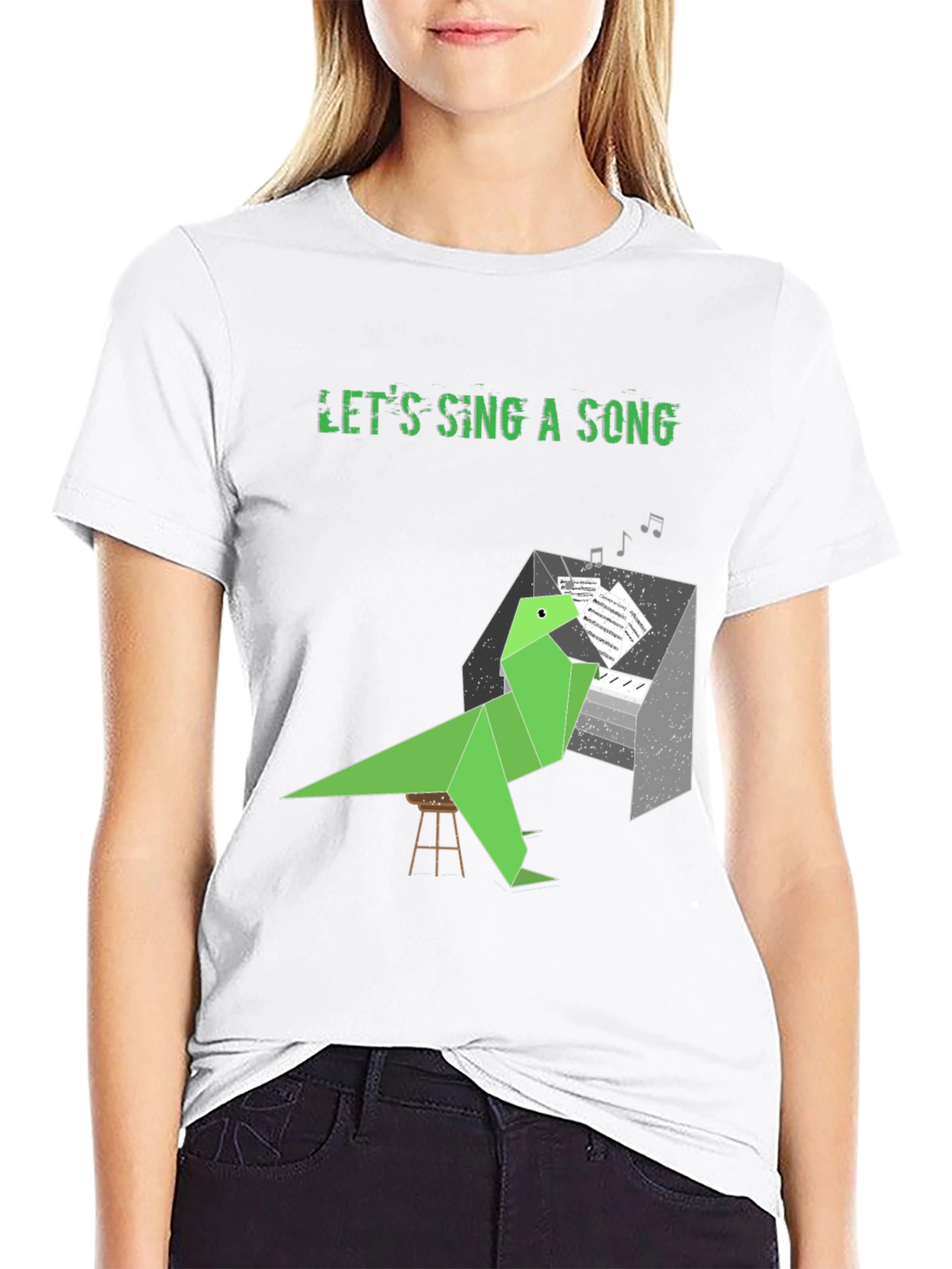 Musical Dino T-Shirt - Lets Sing A Song
