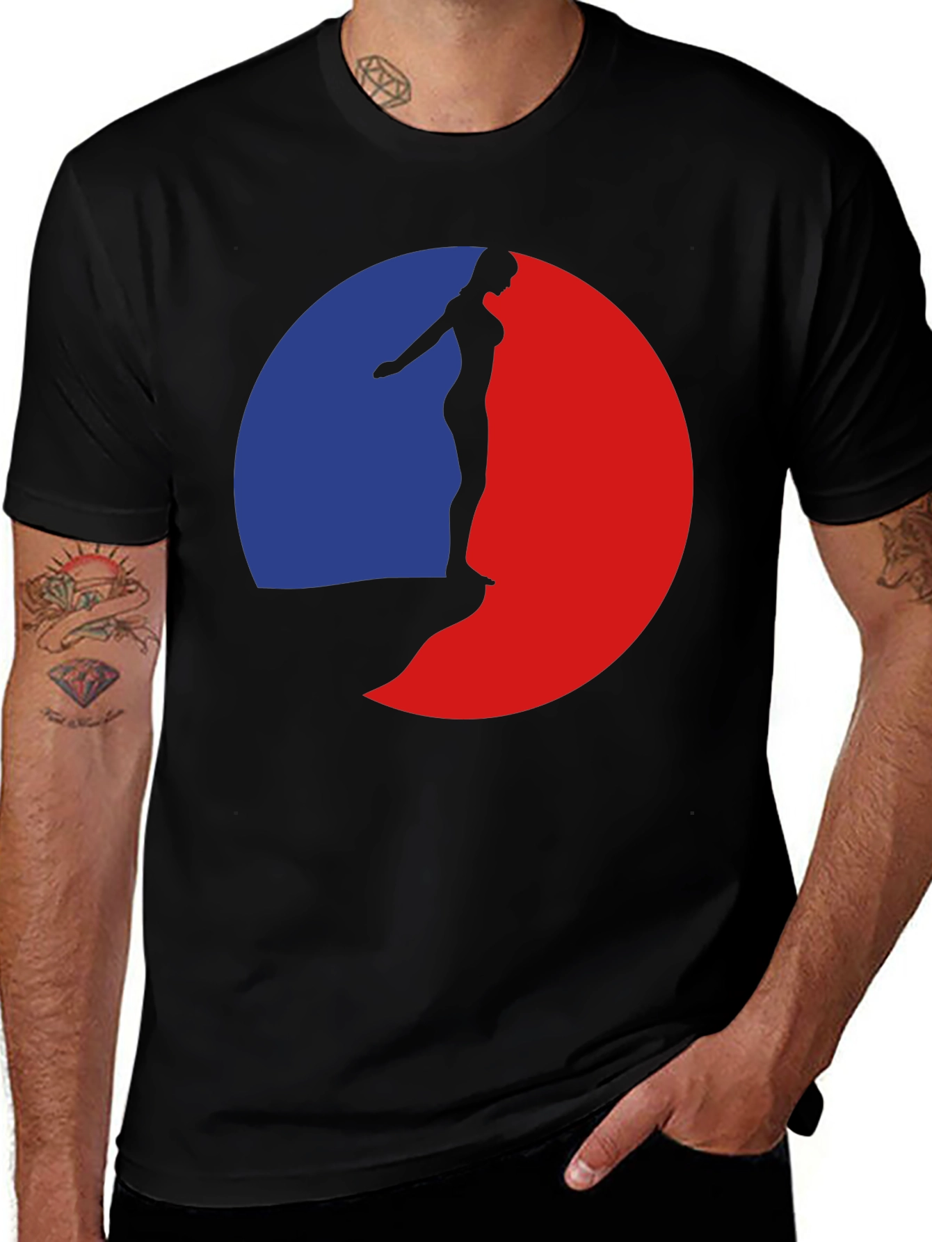 Silhouette Diver Graphic T-Shirt