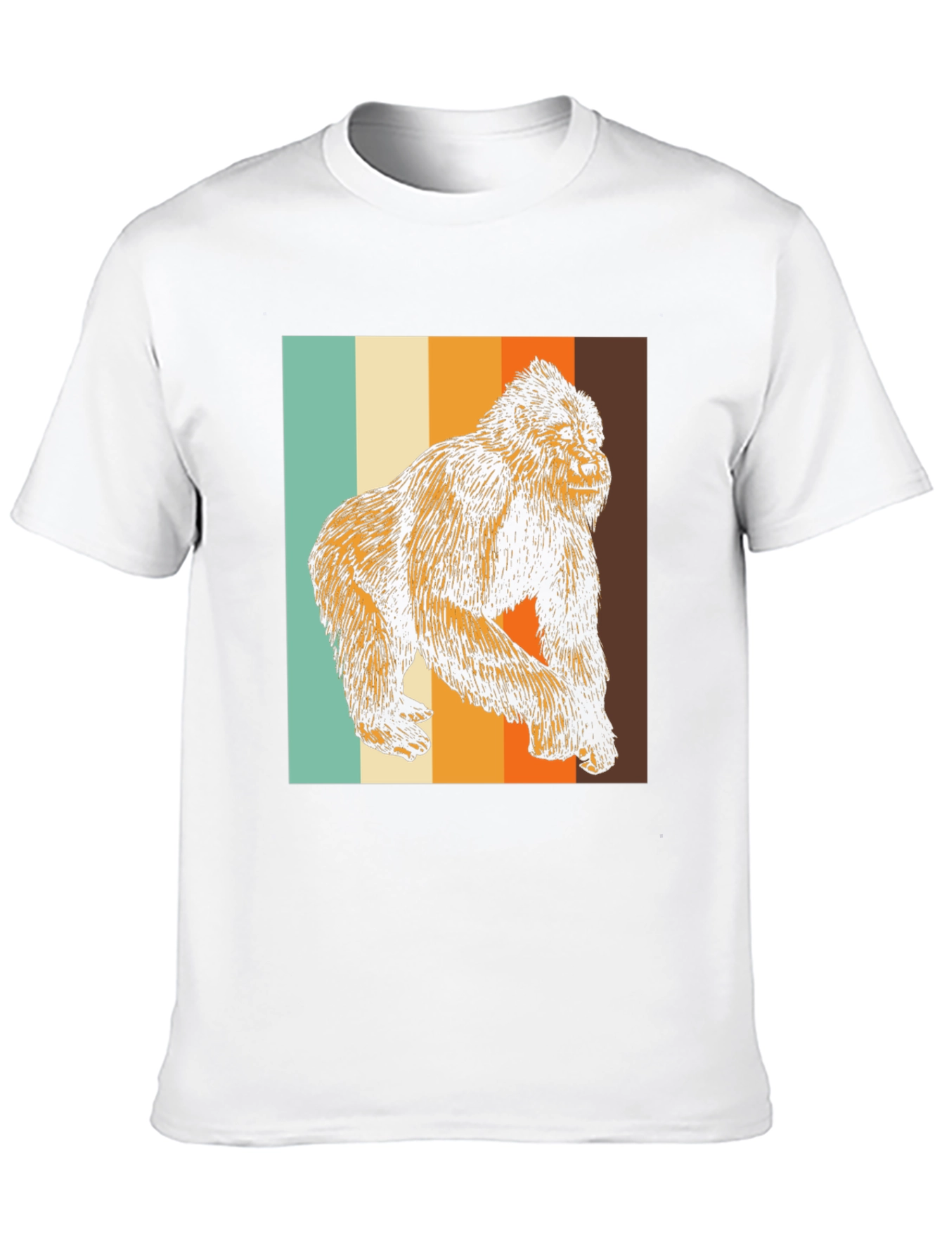Retro Gorilla Graphic Tee - Cool Animal T-Shirt
