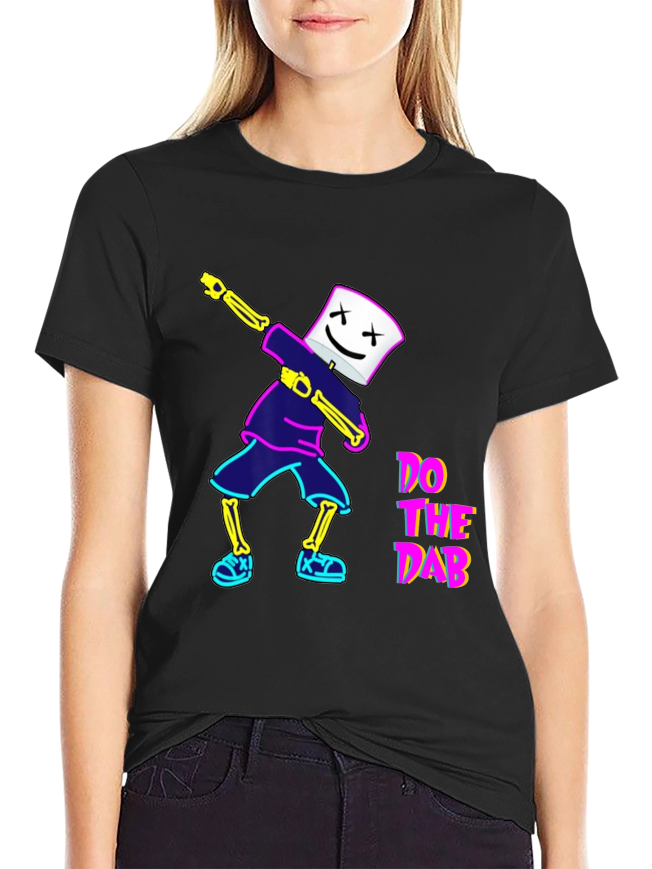 Do The Dab Graphic T-Shirt - Black Crew Neck