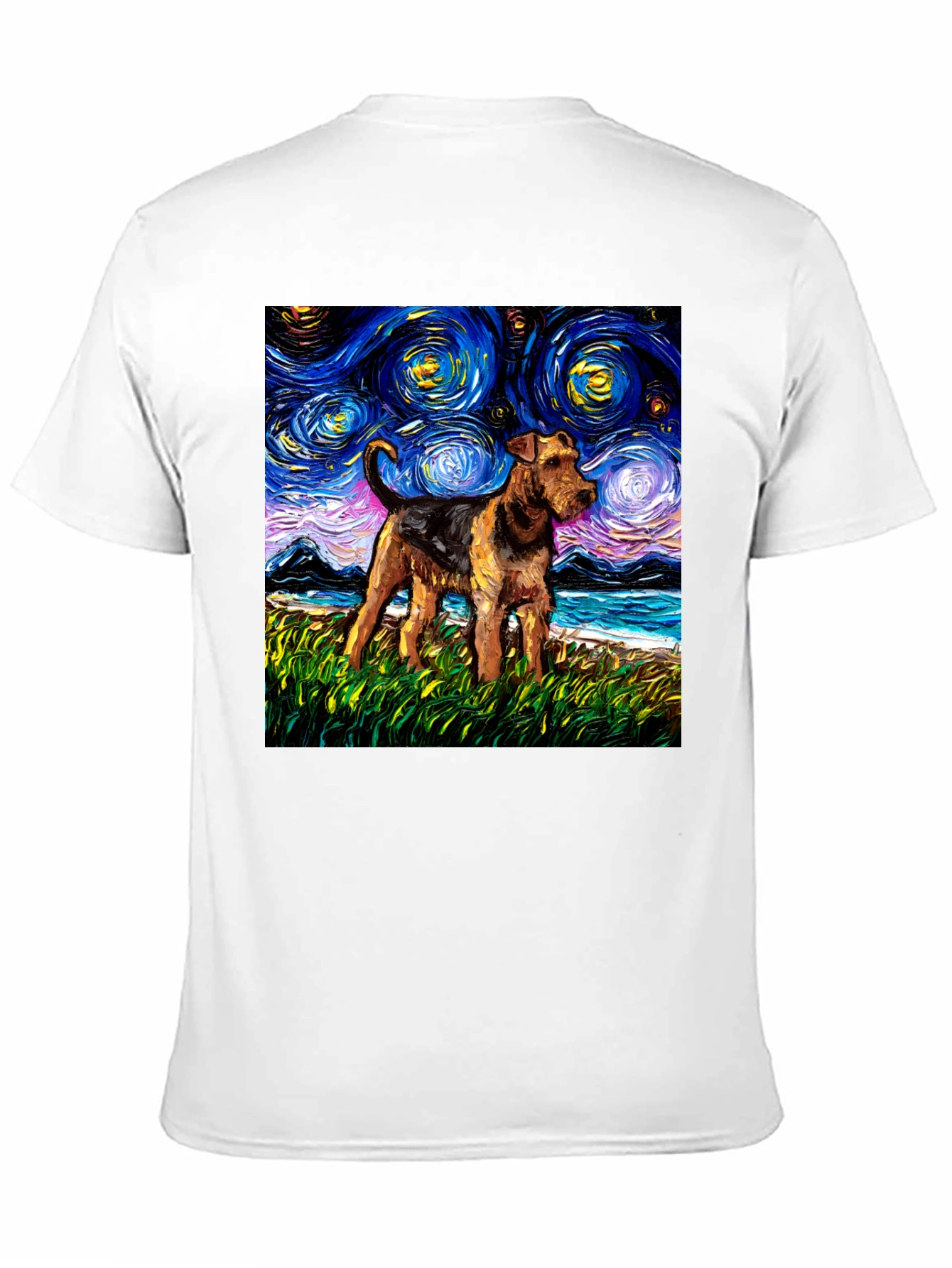 Starry Night Dog Graphic Tee