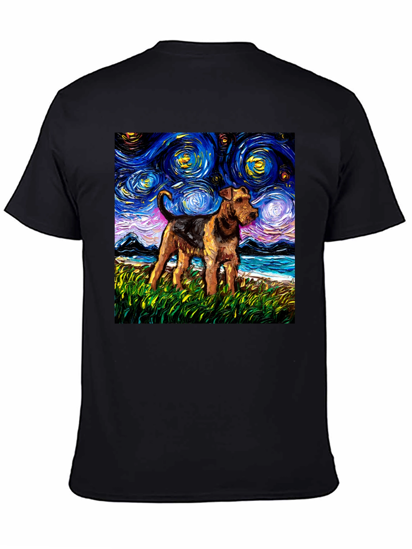 Starry Night Dog Graphic Tee