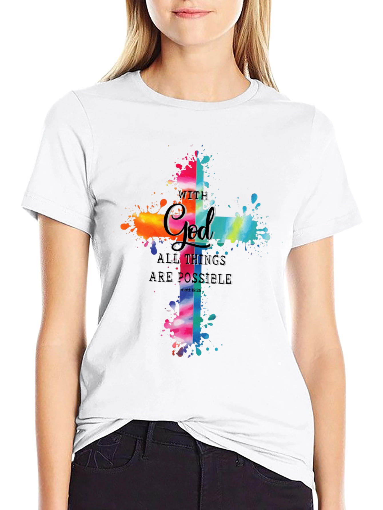 Faith-Inspired Cross Graphic Tee