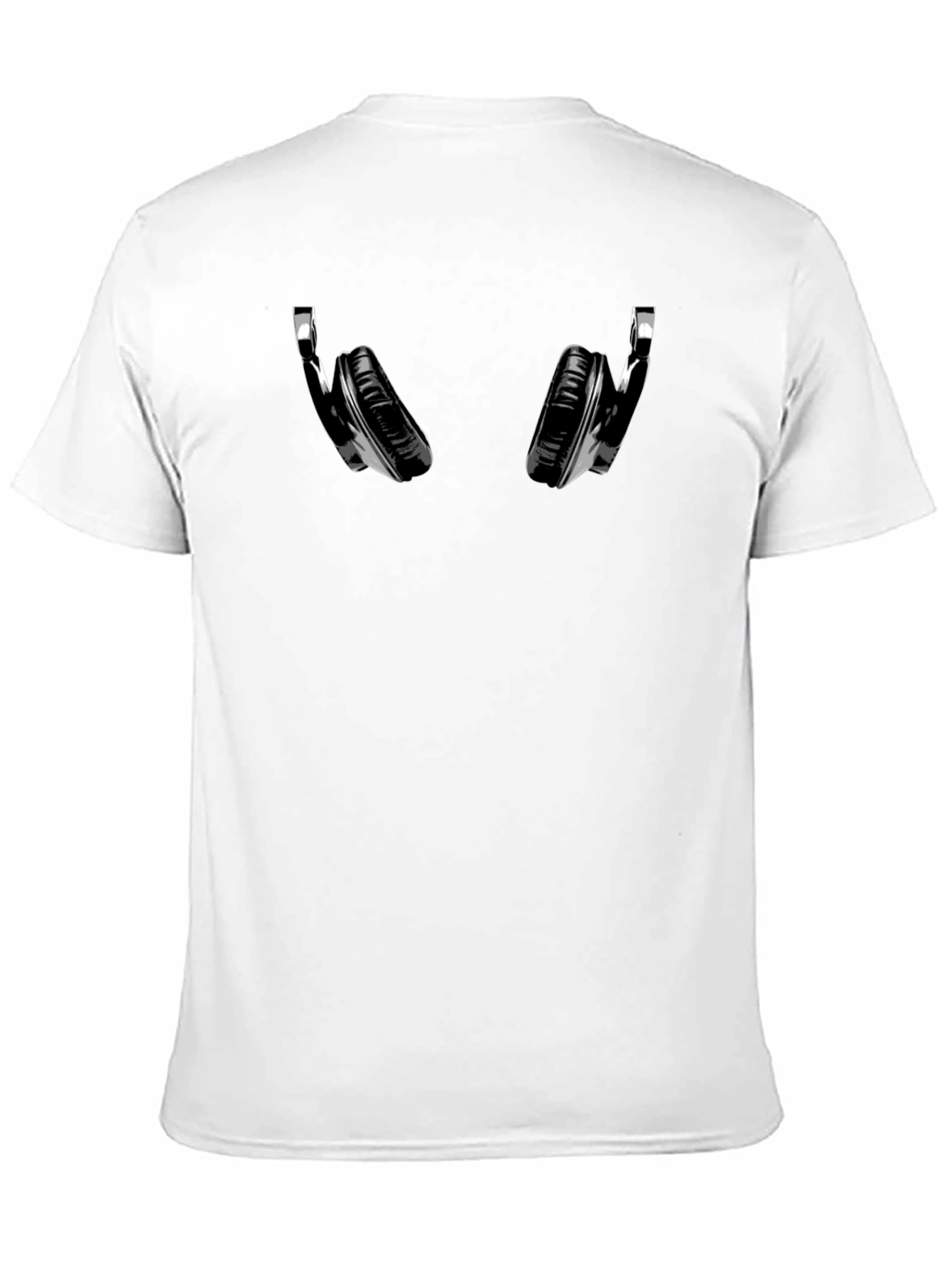 Black Headphones Graphic T-Shirt