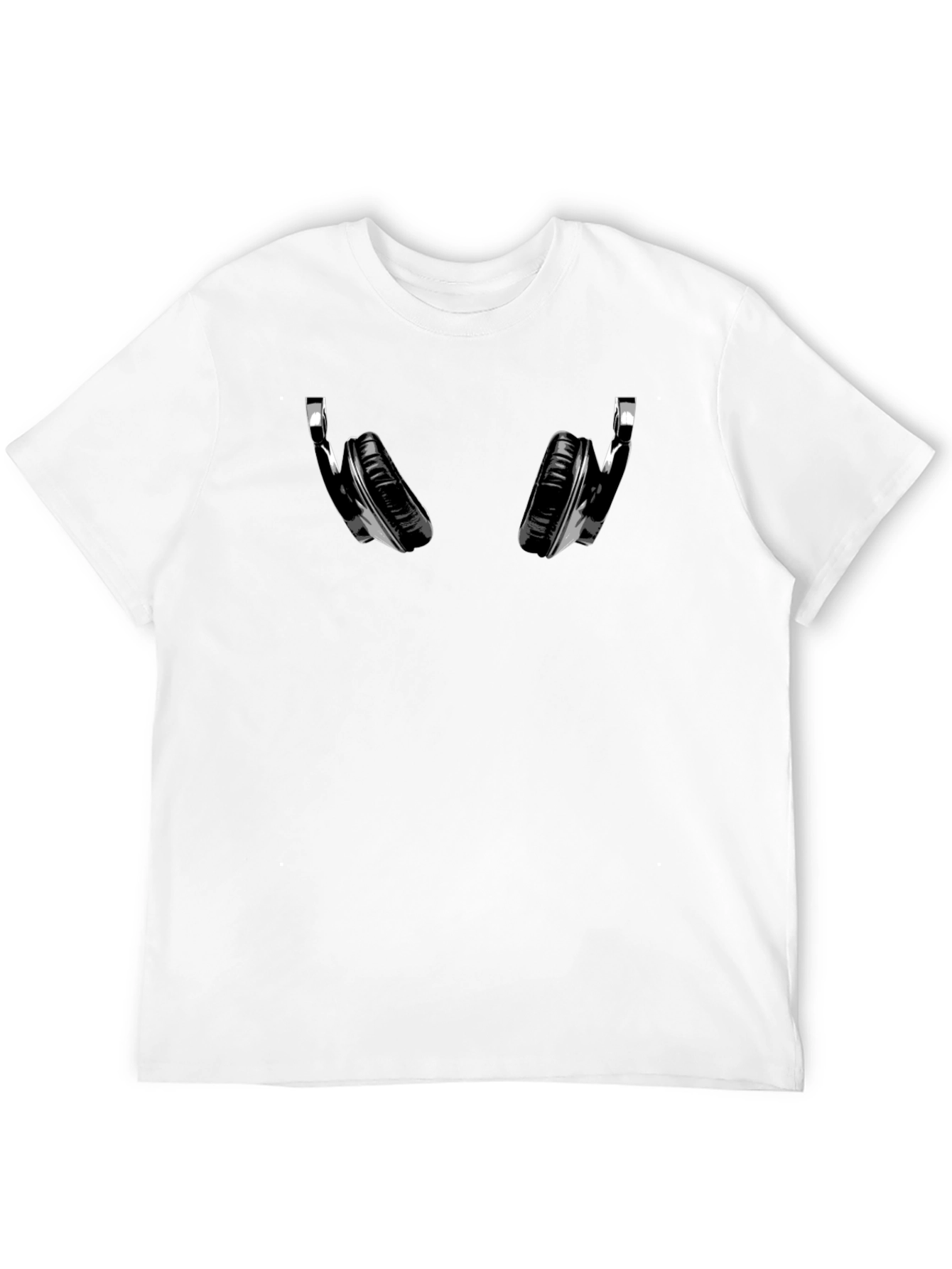 Black Headphones Graphic T-Shirt