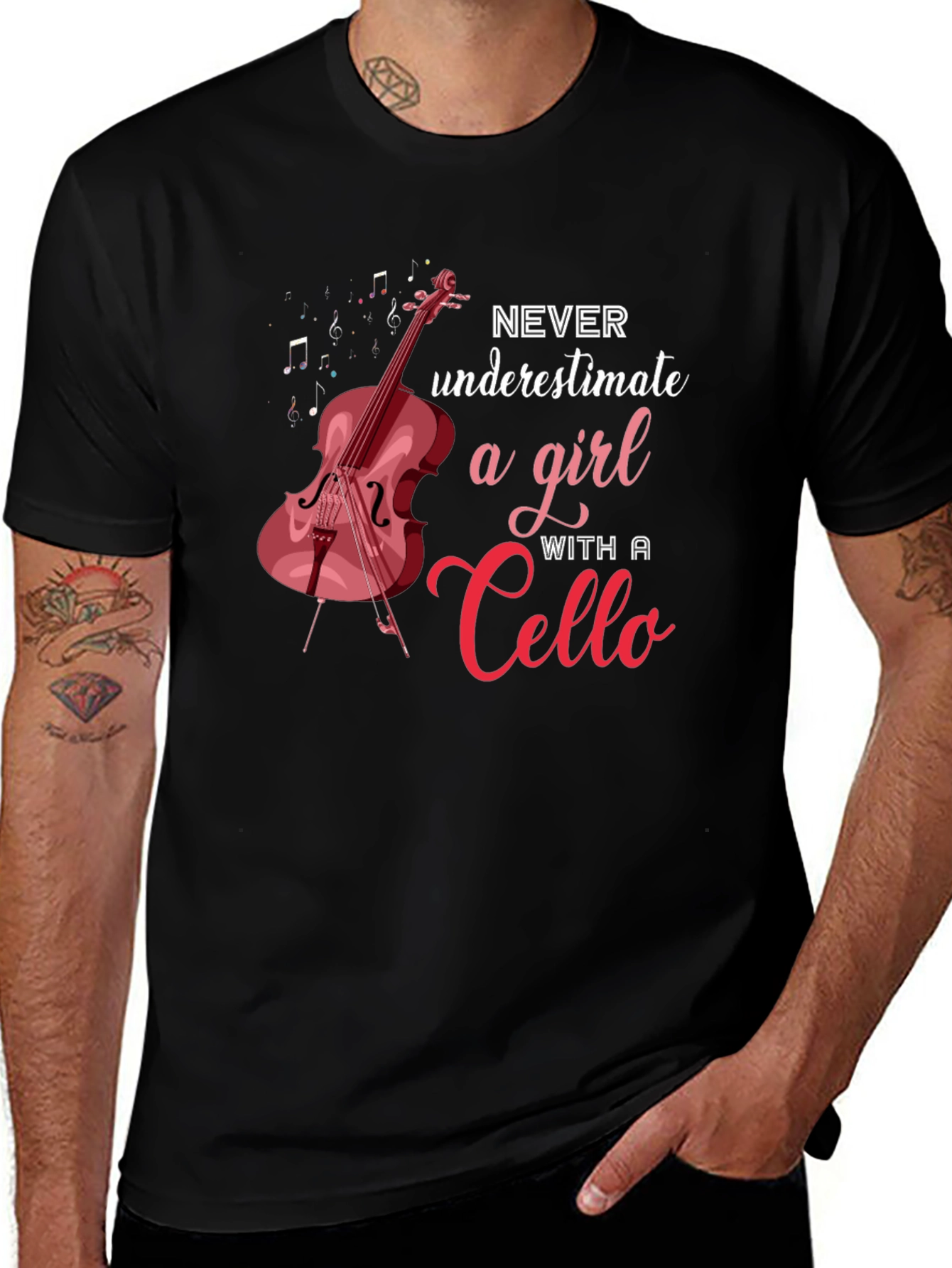 Cello Girl T-Shirt: Music Lover Tee