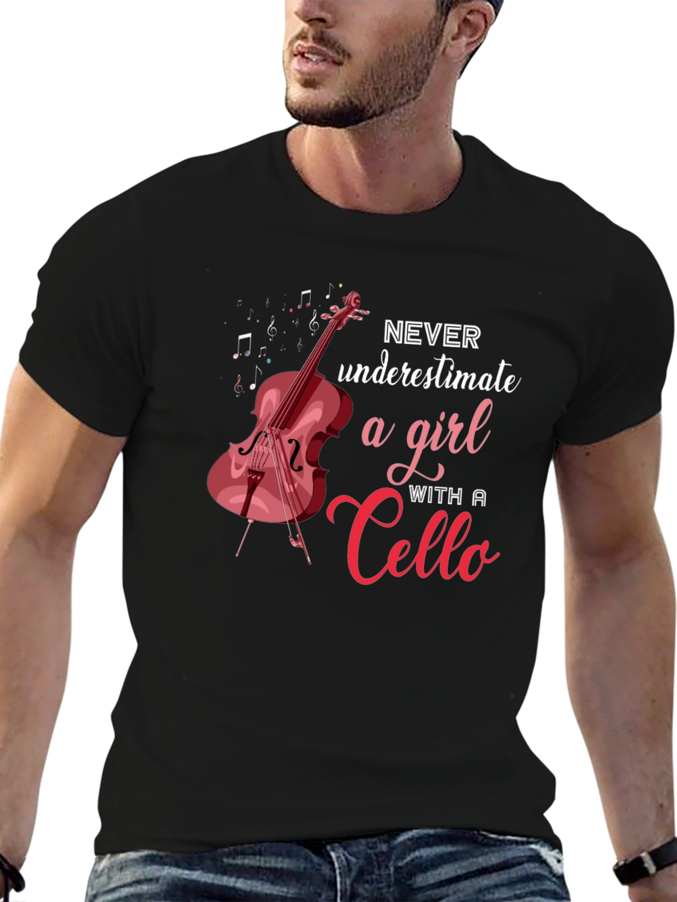 Cello Girl T-Shirt: Music Lover Tee
