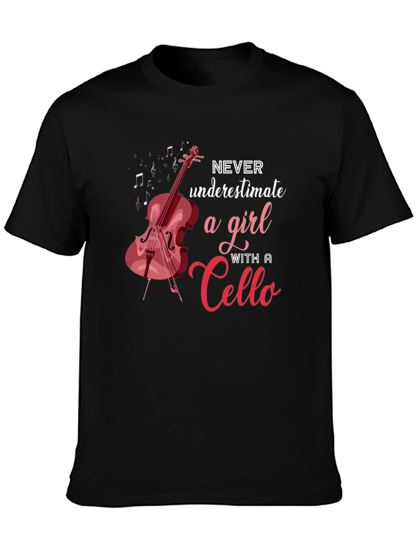 Cello Girl T-Shirt: Music Lover Tee