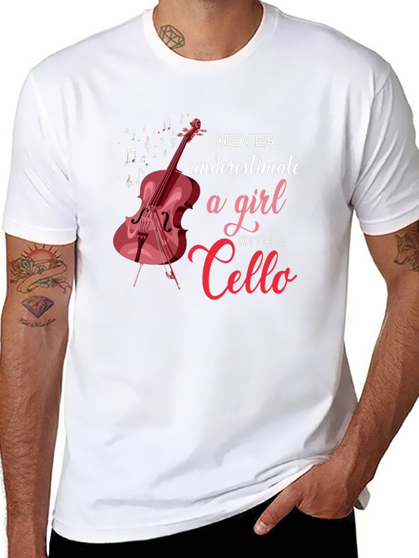 Cello Girl T-Shirt: Music Lover Tee