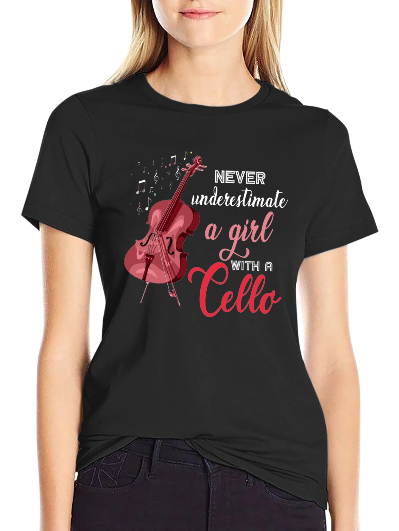 Cello Girl T-Shirt: Music Lover Tee