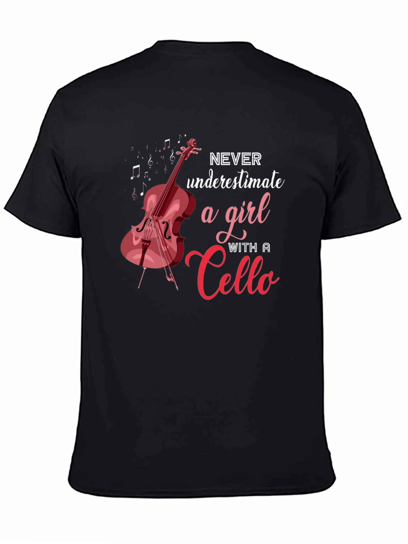 Cello Girl T-Shirt: Music Lover Tee