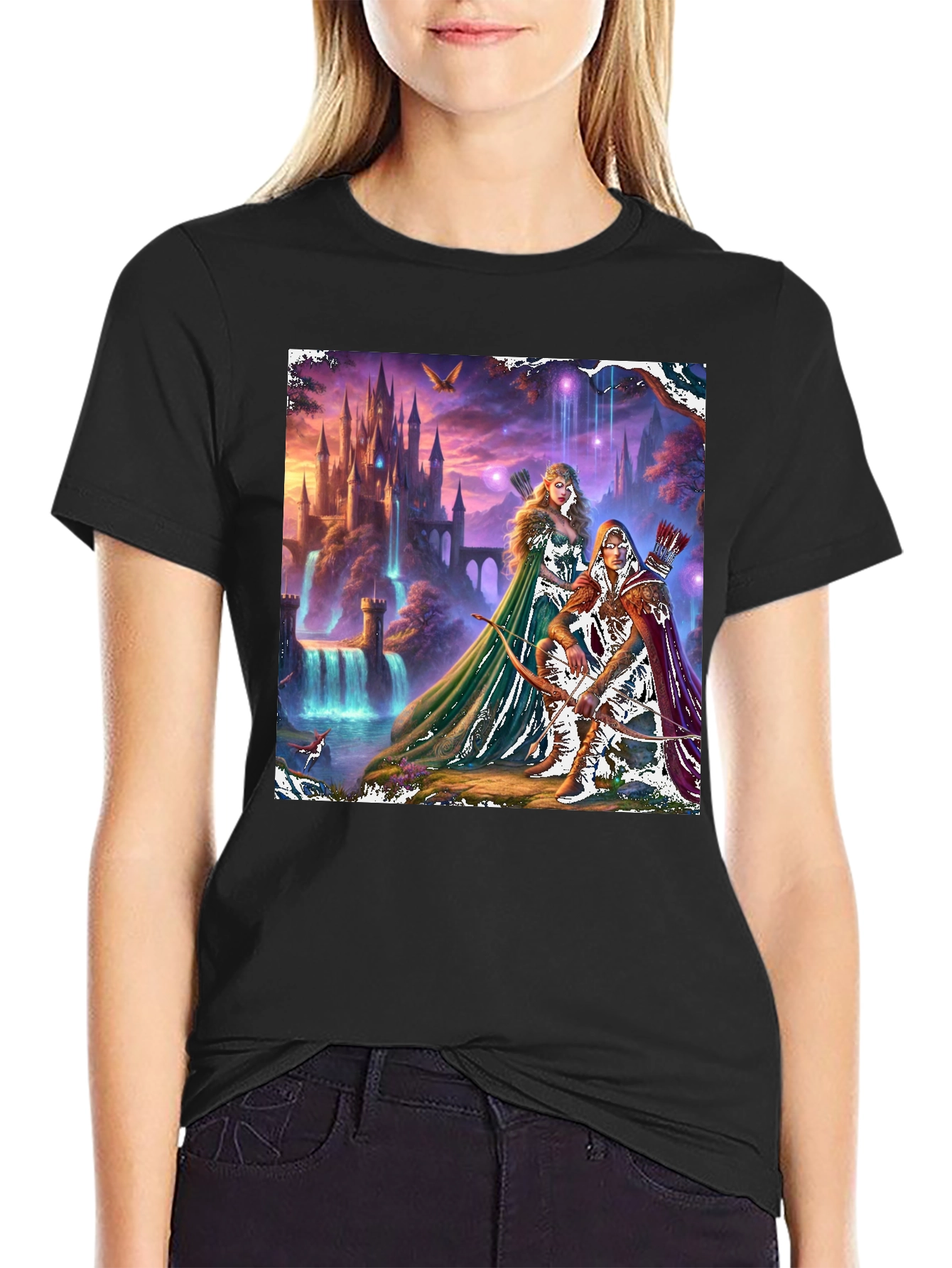 Fantasy Castle Archer T-Shirt