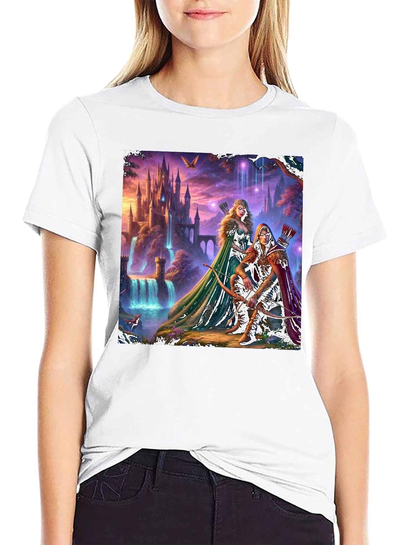 Fantasy Castle Archer T-Shirt
