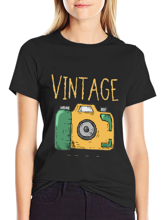 Vintage Camera Graphic T-Shirt