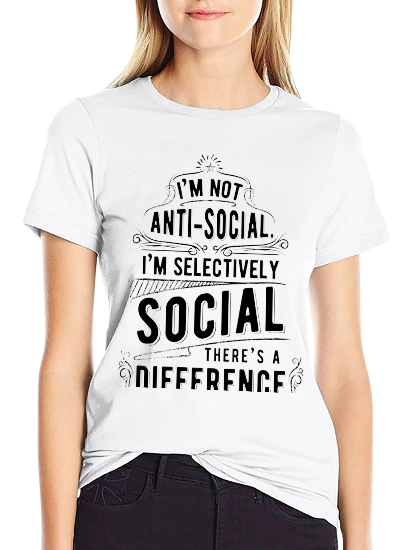 Im Not Anti-Social Graphic T-Shirt