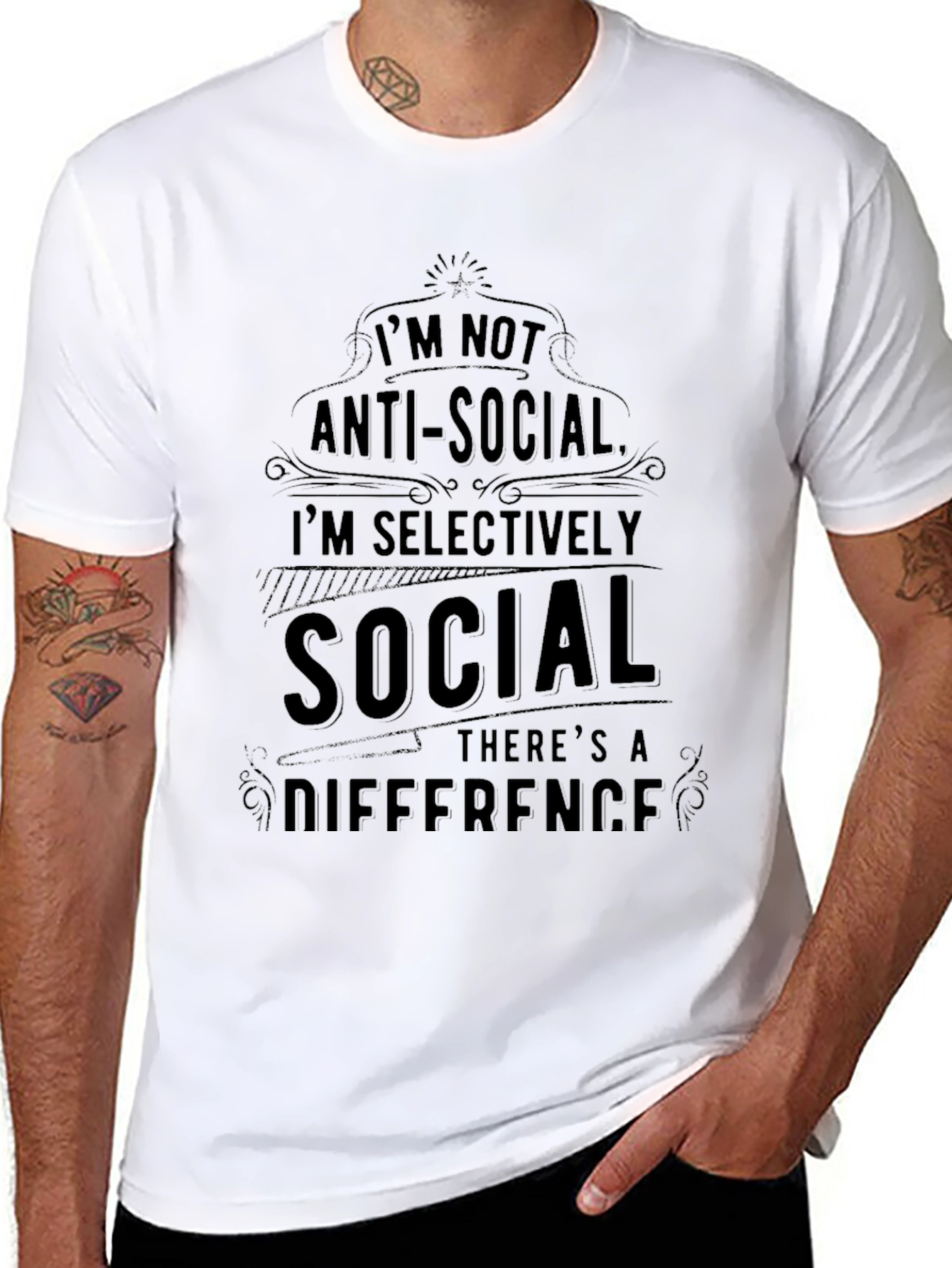 Im Not Anti-Social Graphic T-Shirt