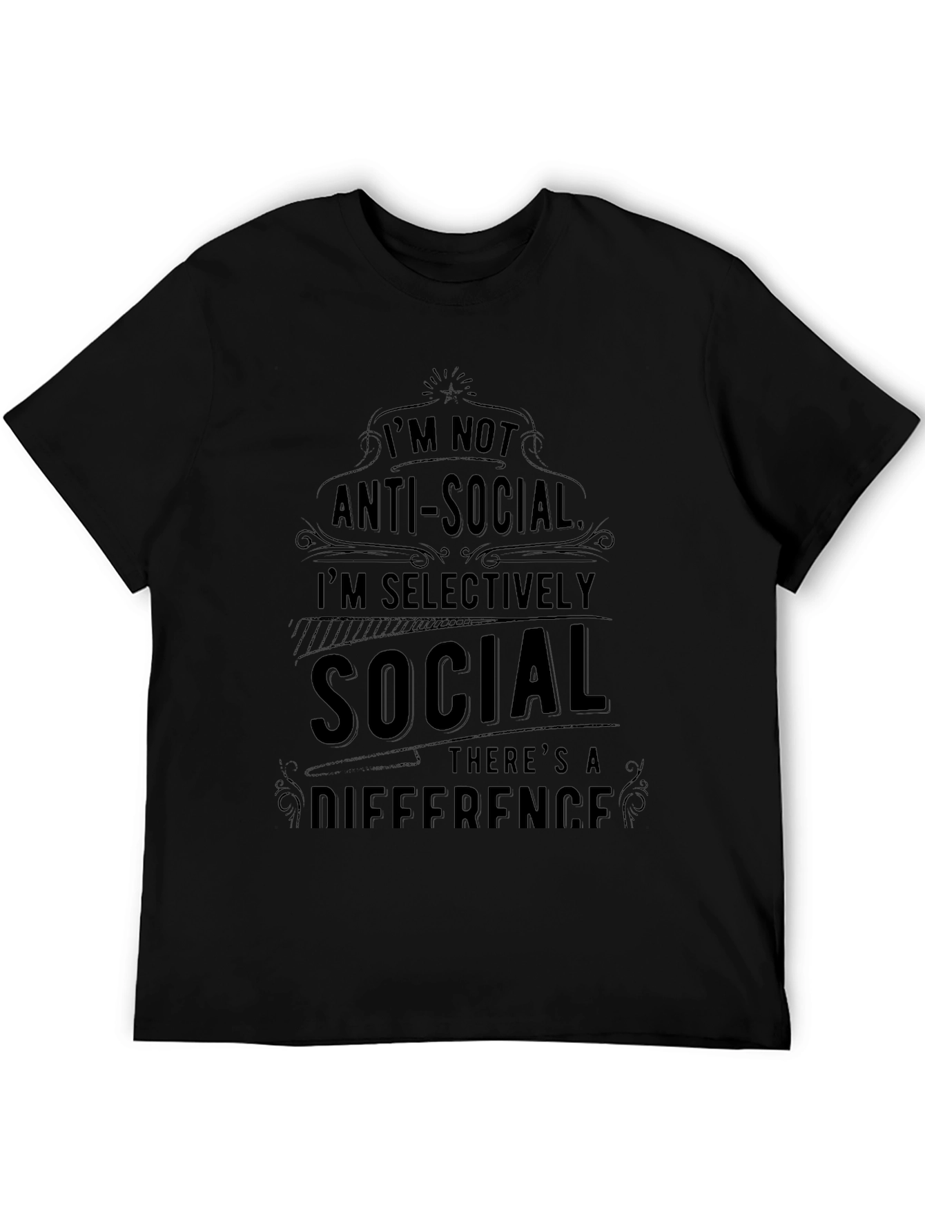 Im Not Anti-Social Graphic T-Shirt