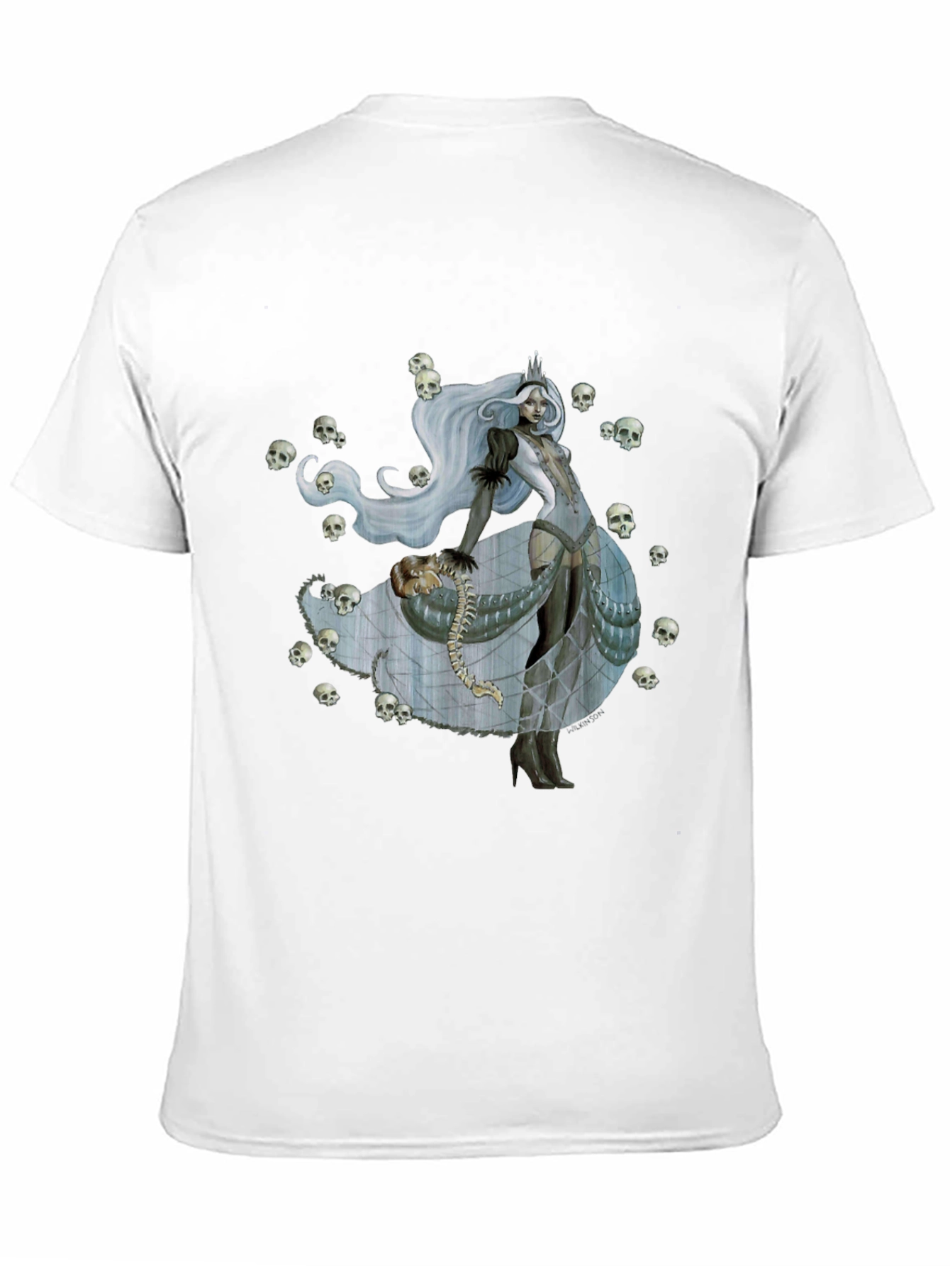 Skull Queen Graphic Tee - Dark Fantasy Fashion