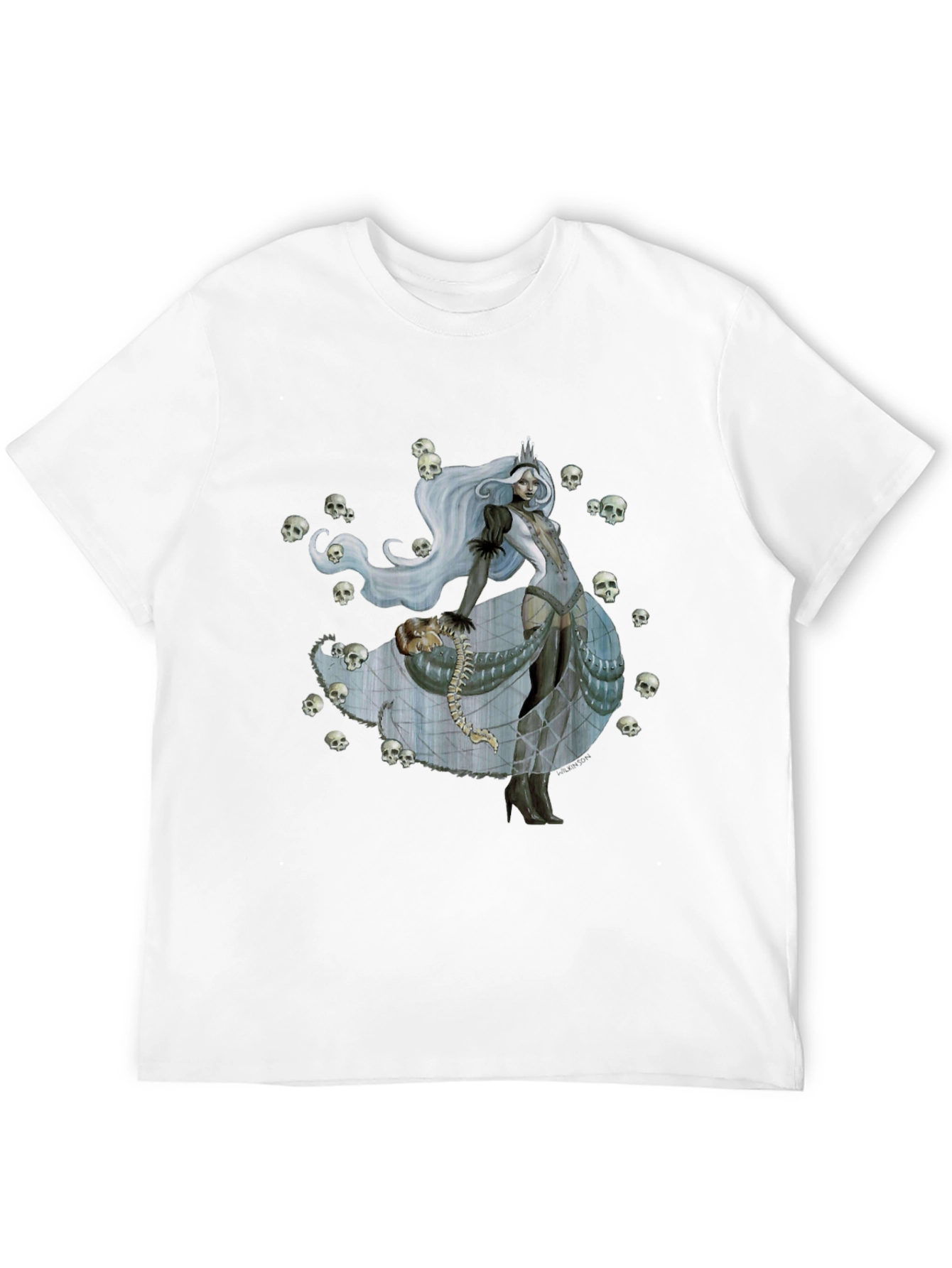 Skull Queen Graphic Tee - Dark Fantasy Fashion