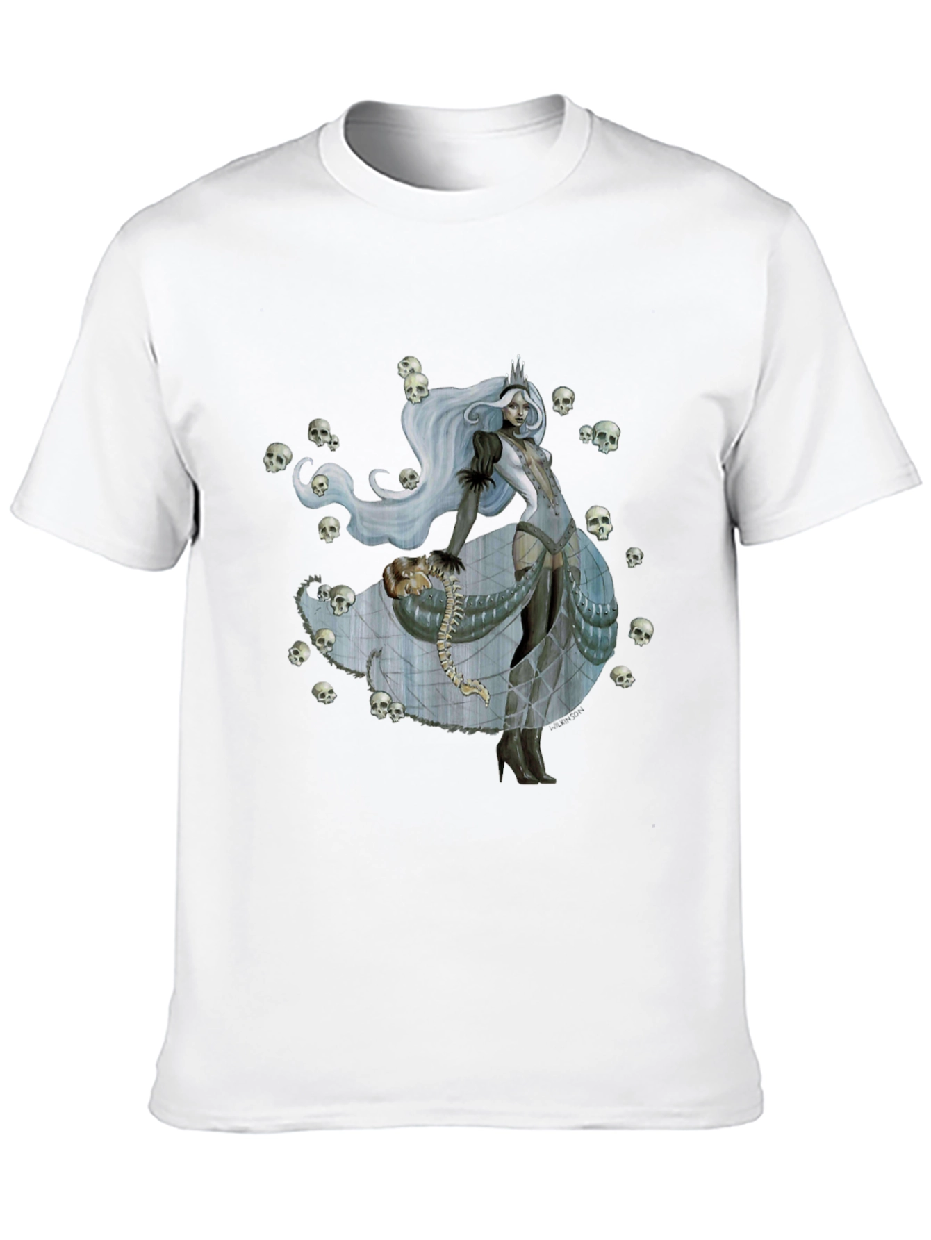 Skull Queen Graphic Tee - Dark Fantasy Fashion