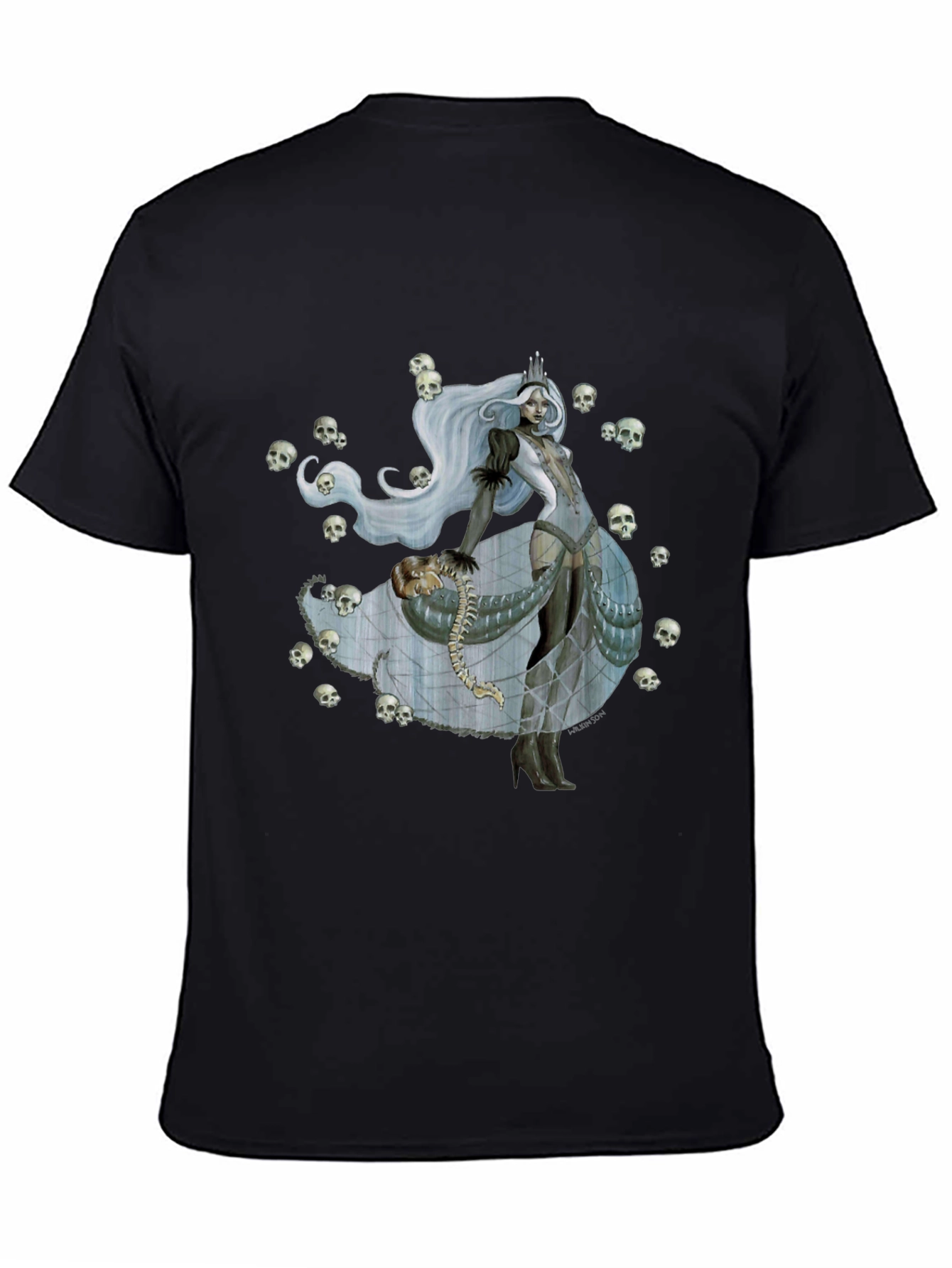 Skull Queen Graphic Tee - Dark Fantasy Fashion