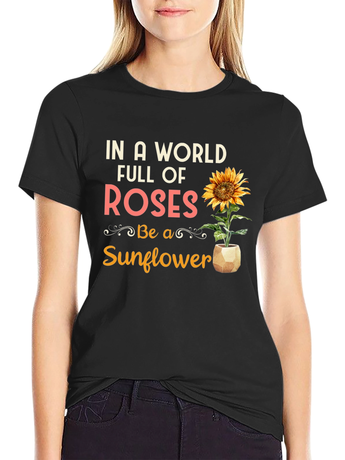 Be a Sunflower Graphic T-Shirt