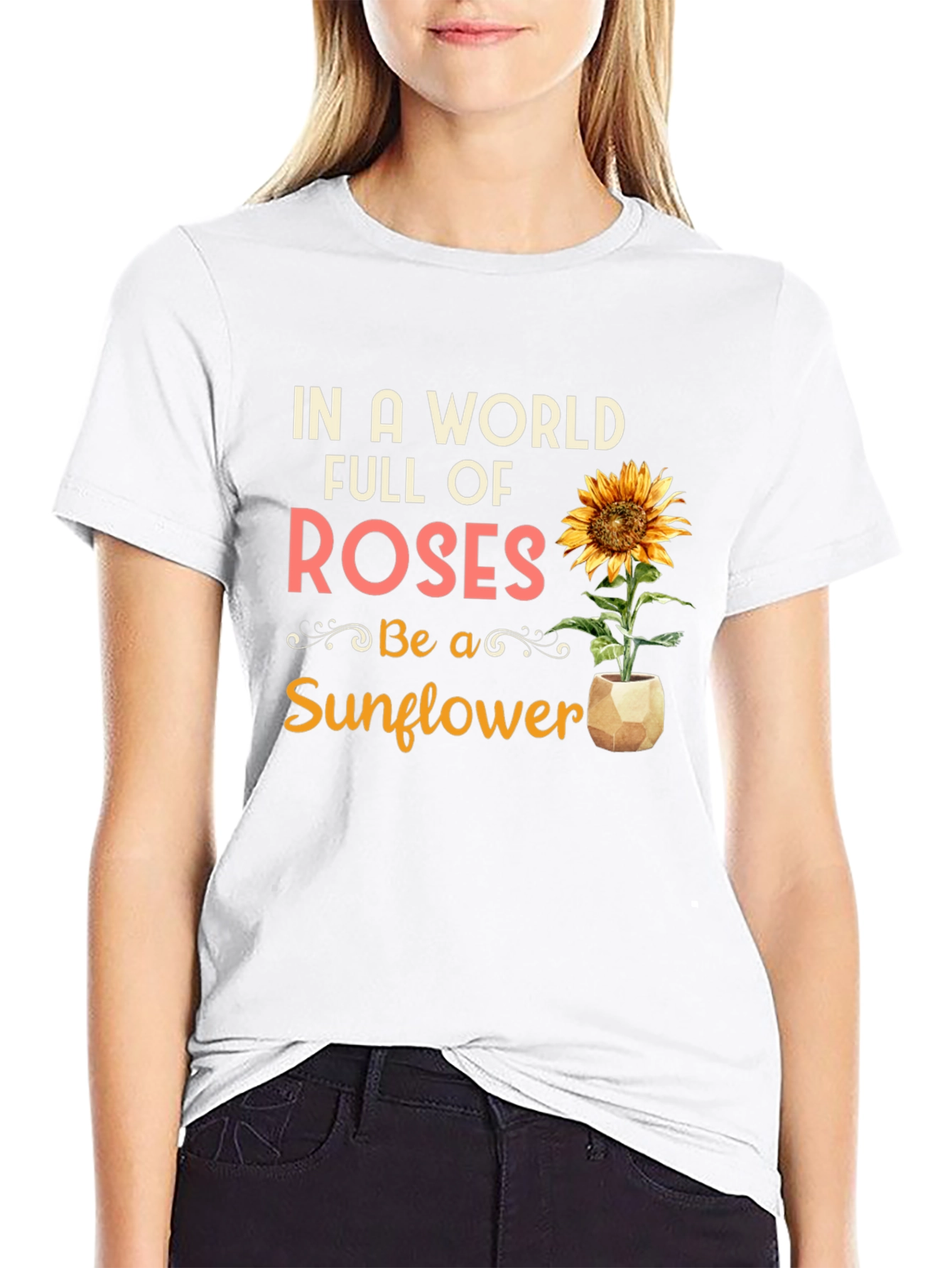 Be a Sunflower Graphic T-Shirt