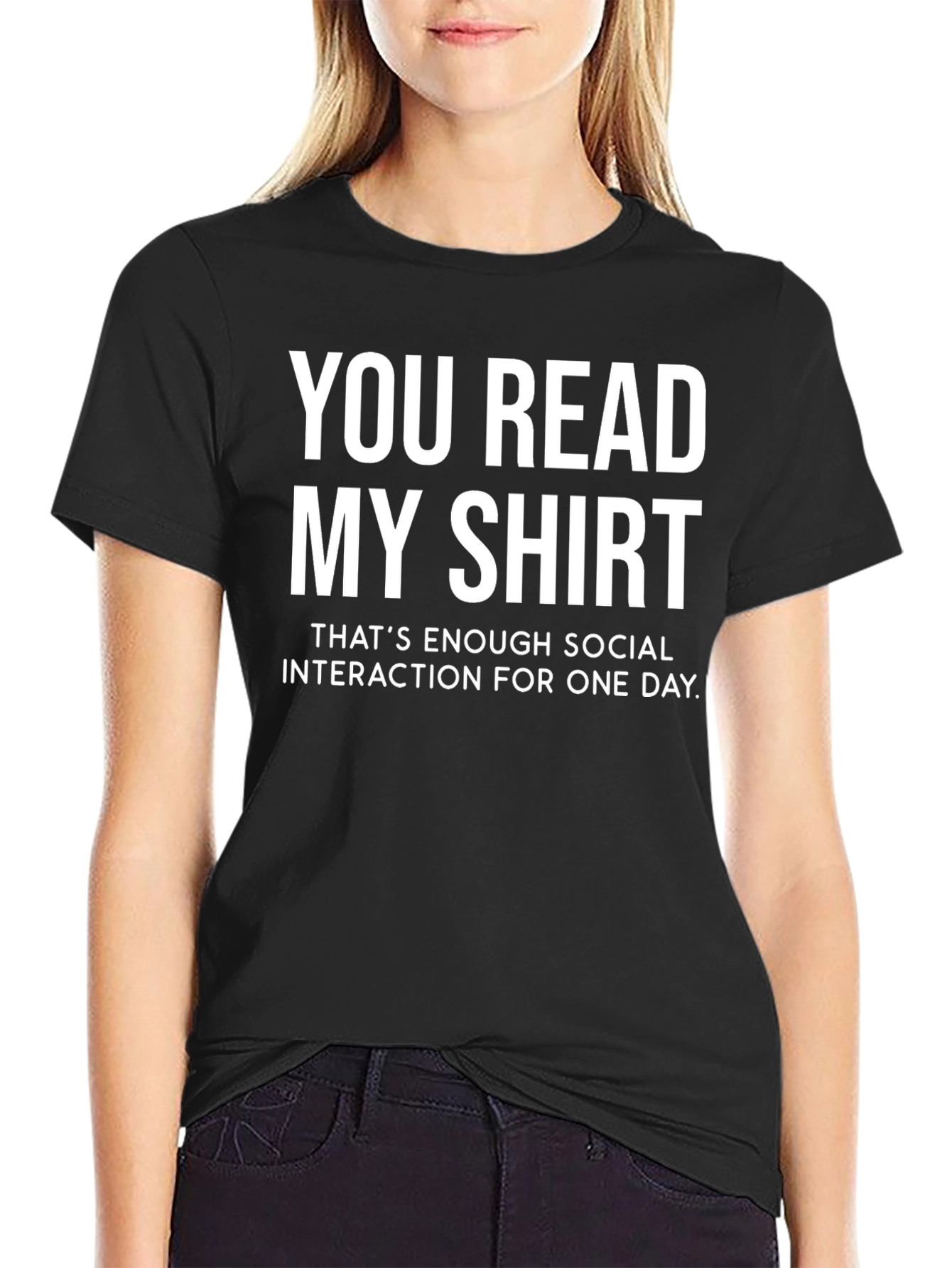 Funny Sarcastic Social Interaction T-Shirt