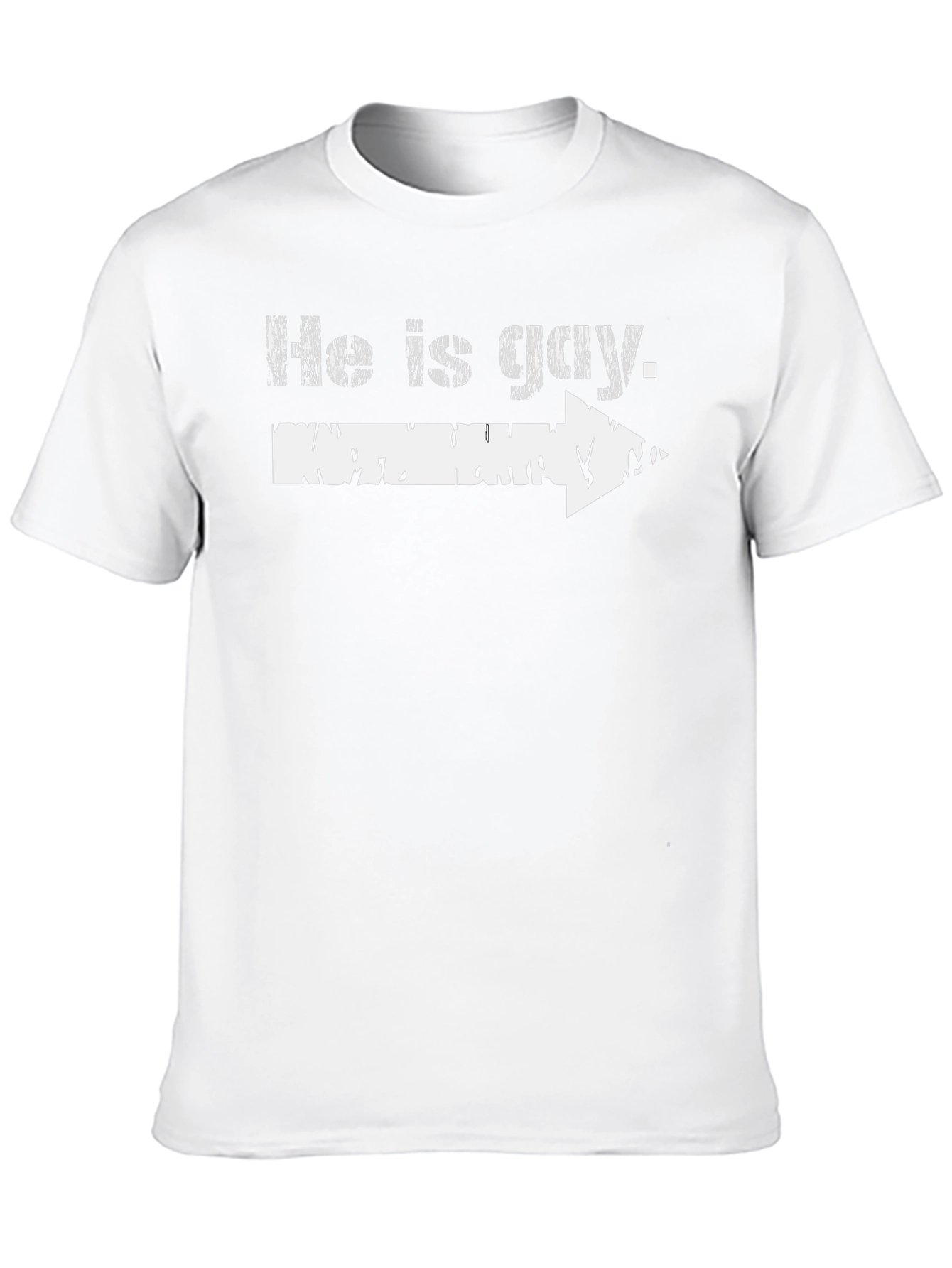 He Is Gay Arrow Novelty Graphic T-Shirt