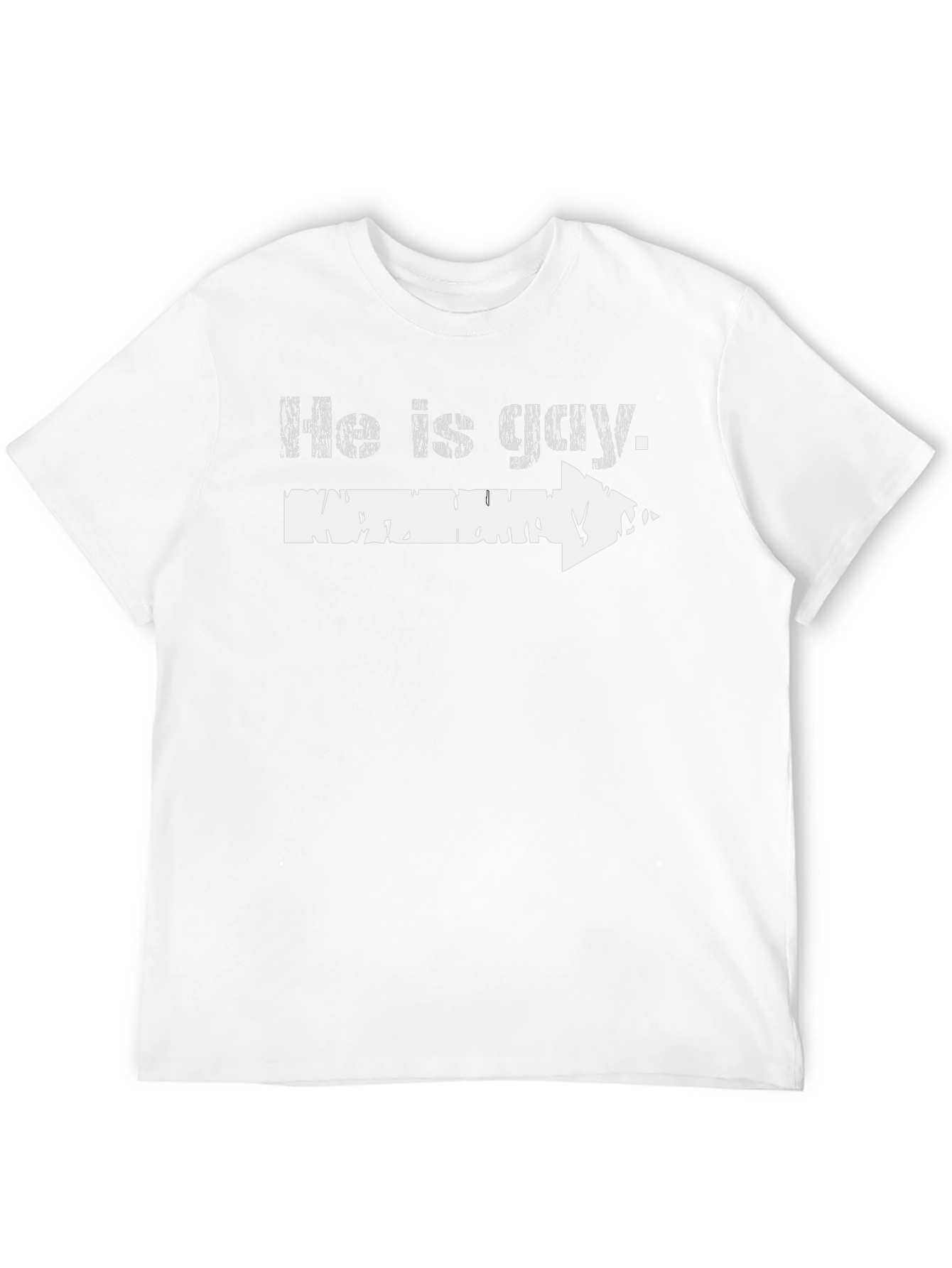 He Is Gay Arrow Novelty Graphic T-Shirt